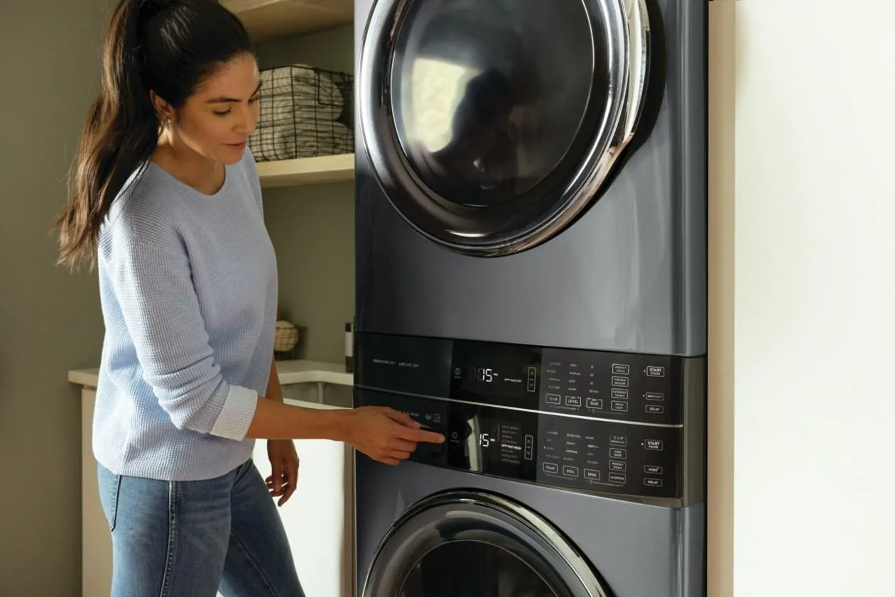 Electrolux ELTG7600AT Electrolux Laundry Tower&#8482; Single Unit Front Load 4.5 Cu. Ft. Washer & 8 Cu. Ft. Gas Dryer