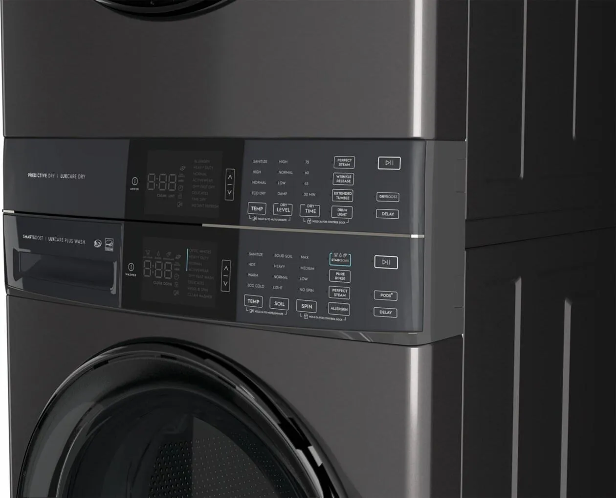 Electrolux ELTG7600AT Electrolux Laundry Tower&#8482; Single Unit Front Load 4.5 Cu. Ft. Washer & 8 Cu. Ft. Gas Dryer