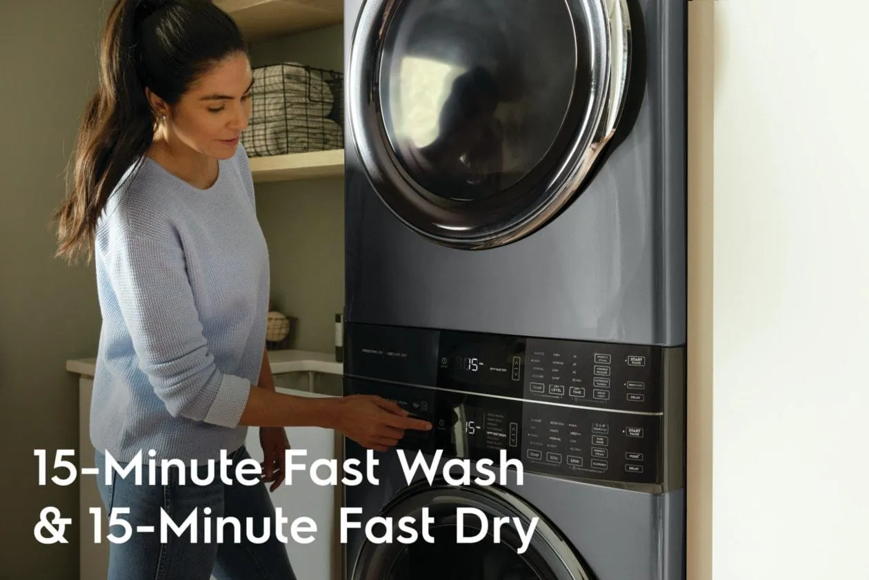 Electrolux ELTG7600AT Electrolux Laundry Tower&#8482; Single Unit Front Load 4.5 Cu. Ft. Washer & 8 Cu. Ft. Gas Dryer