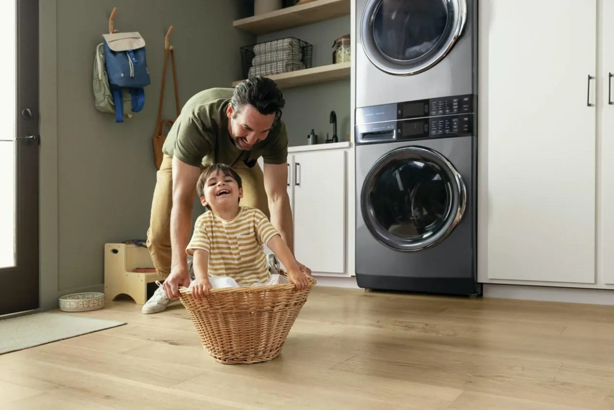 Electrolux ELTG7600AT Electrolux Laundry Tower&#8482; Single Unit Front Load 4.5 Cu. Ft. Washer & 8 Cu. Ft. Gas Dryer