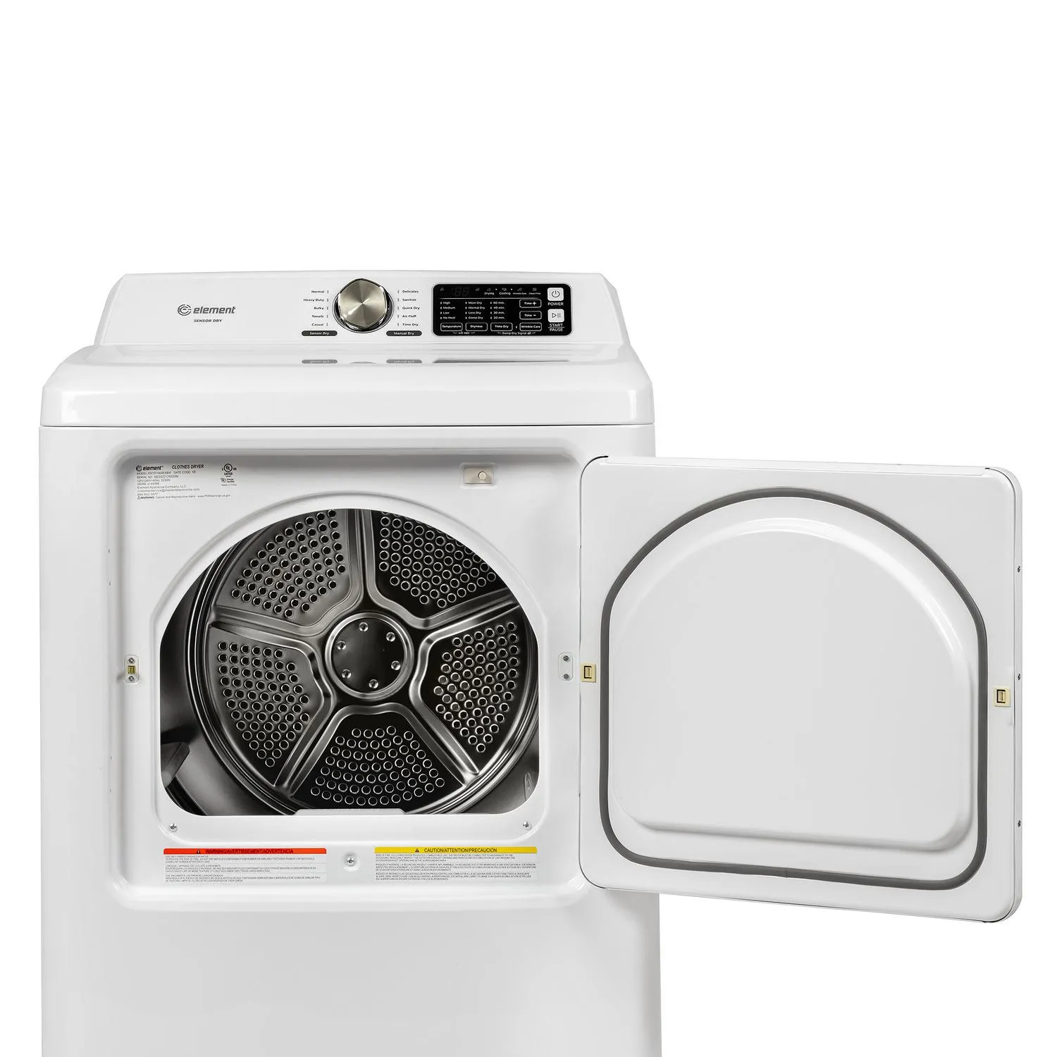 Element Appliance ETD7027ECW Element Electronics 7.0 Cu. Ft. Front Load Electric Dryer - White (Etd7027Ecw)