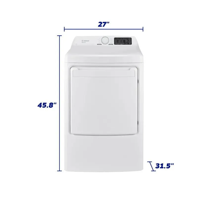 Element Appliance ETD7527EBW Element 7.5 Cu. Ft. Electric Dryer - White. Energy Star (Etd7527Ebw)
