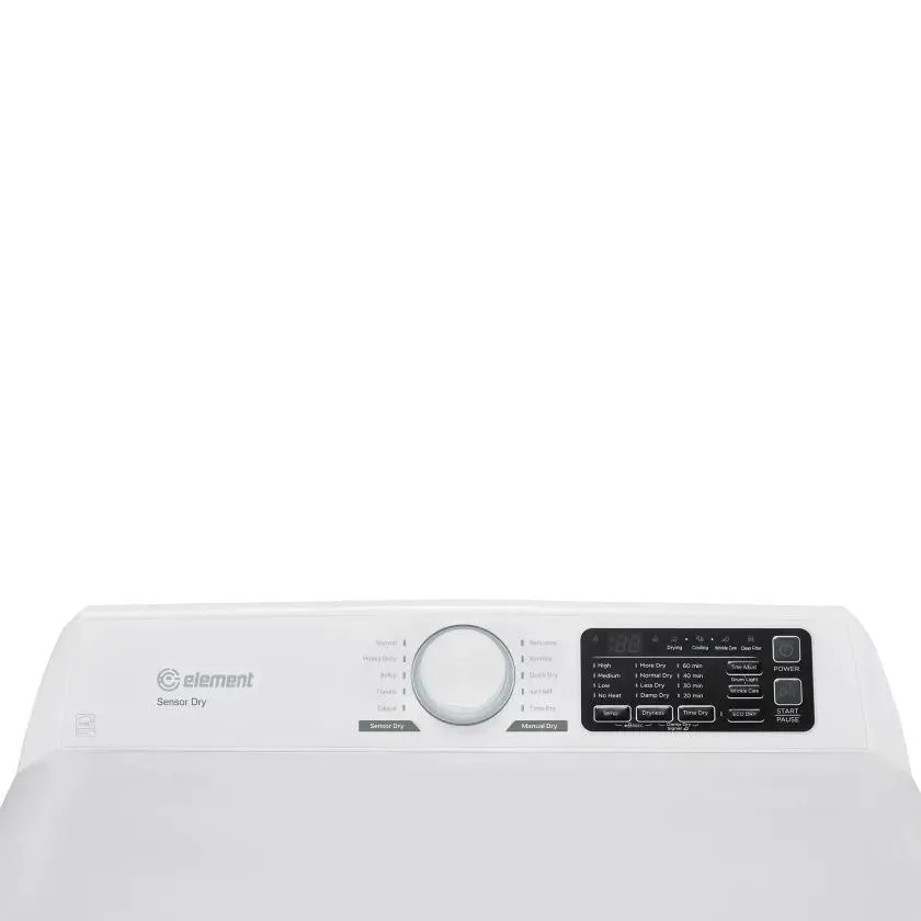 Element Appliance ETD7527EBW Element 7.5 Cu. Ft. Electric Dryer - White. Energy Star (Etd7527Ebw)