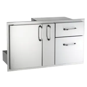 Fire Magic 33816S Access Door/Drawer Combo (With Platter Storage & Double Drawer)