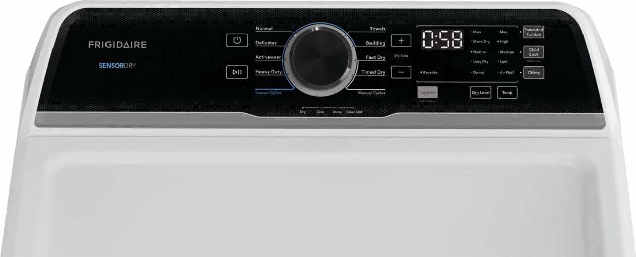 Frigidaire FLVG7523BW Frigidaire 7 Cu. Ft. Gas Dryer
