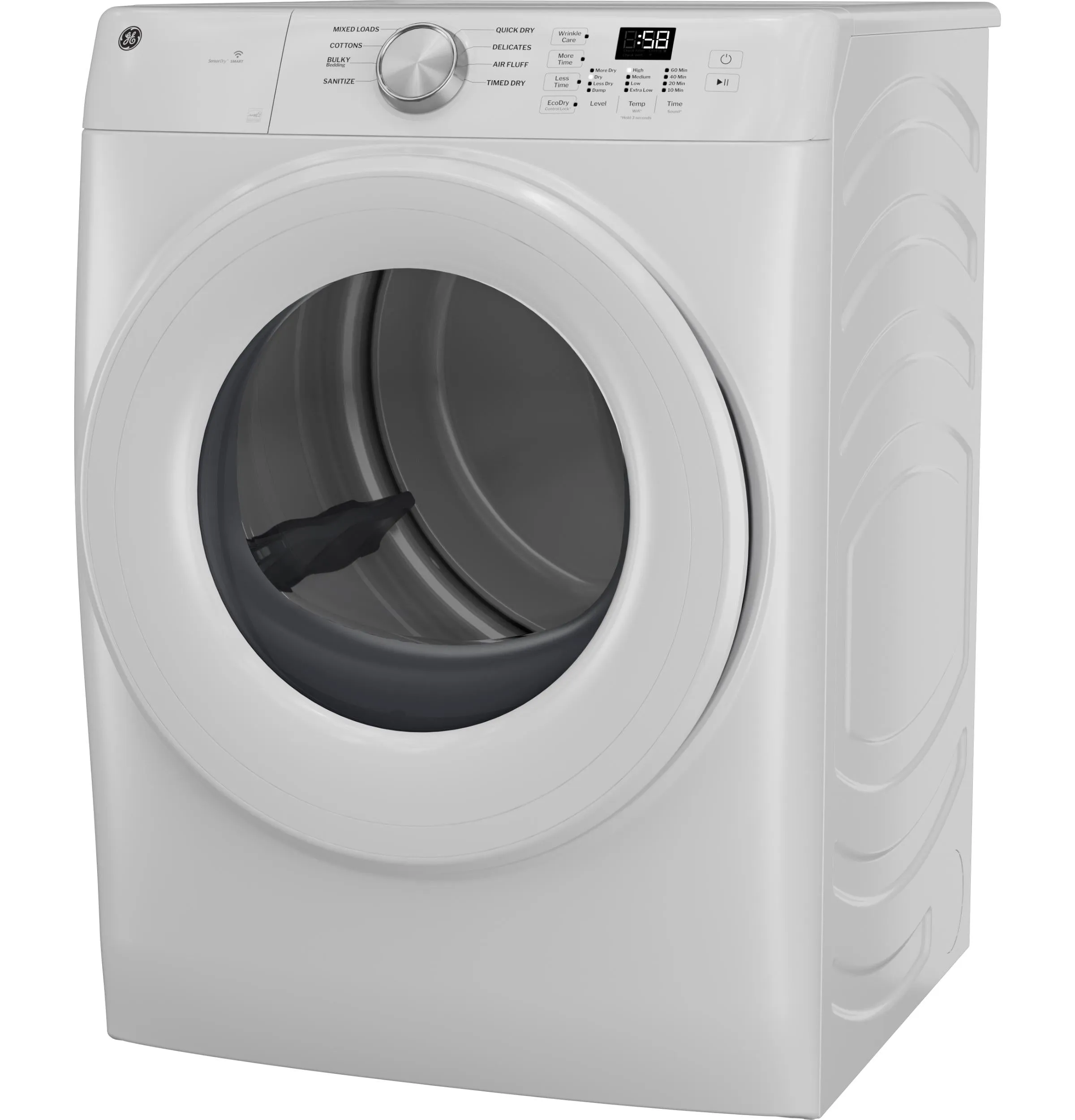 Ge Appliances GFD35GSSYWW Ge Energy Star 7.8 Cu. Ft. Capacity Smart Front Load Gas Dryer