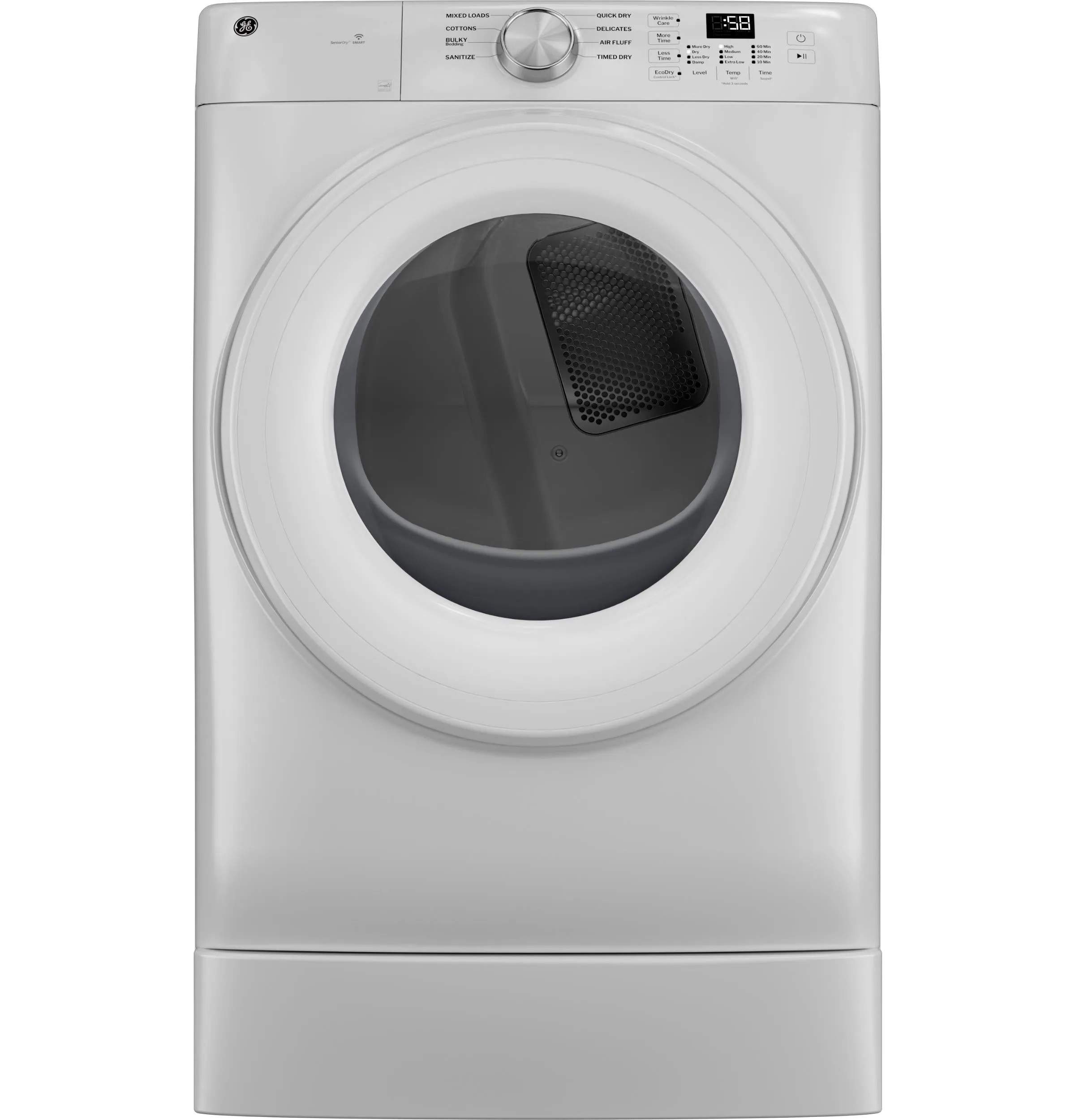 Ge Appliances GFD35GSSYWW Ge Energy Star 7.8 Cu. Ft. Capacity Smart Front Load Gas Dryer
