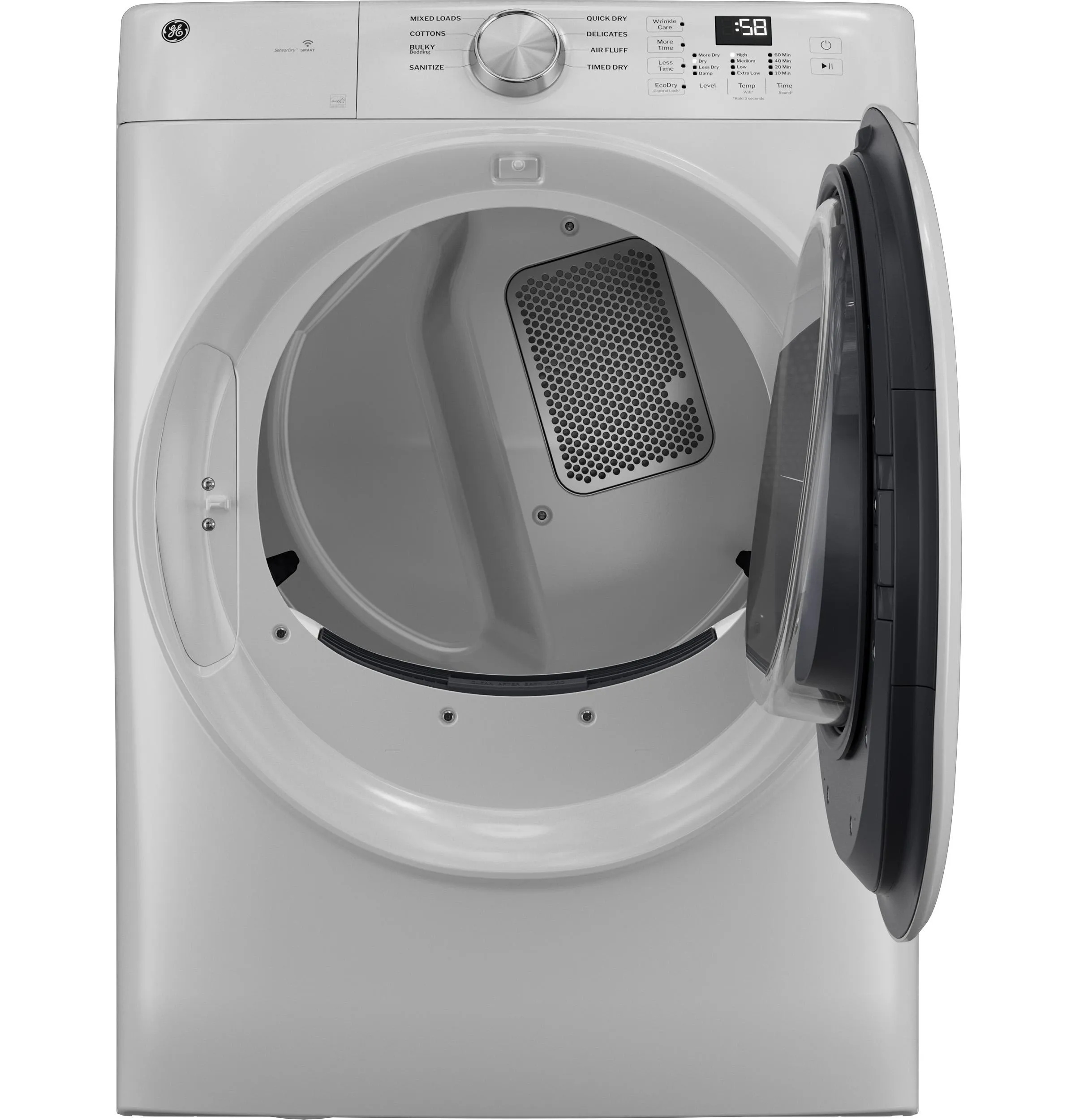 Ge Appliances GFD35GSSYWW Ge Energy Star 7.8 Cu. Ft. Capacity Smart Front Load Gas Dryer