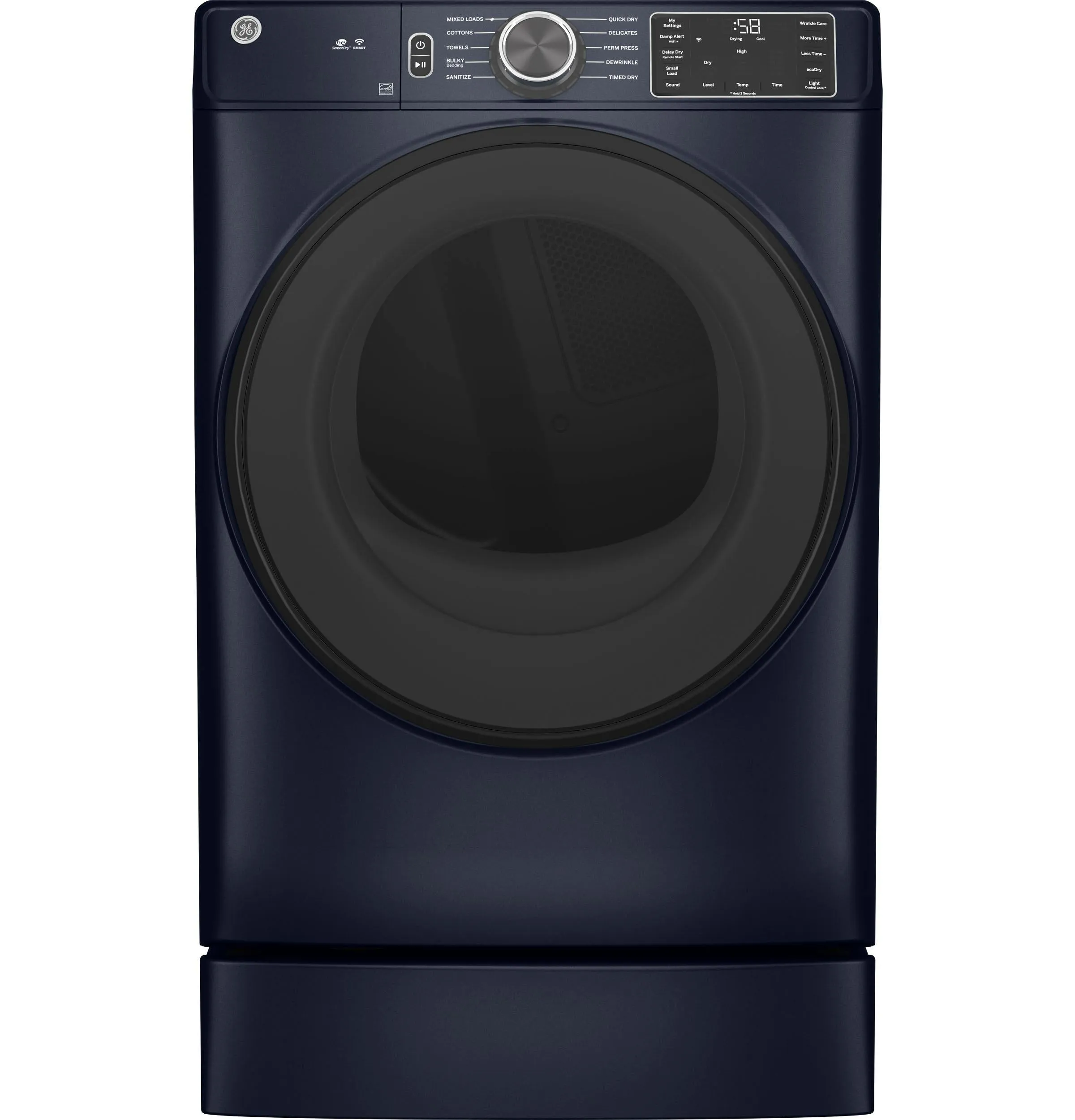 Ge Appliances GFD55ESPRRS Ge 7.8 Cu. Ft. Capacity Smart Front Load Electric Dryer With Sanitize Cycle