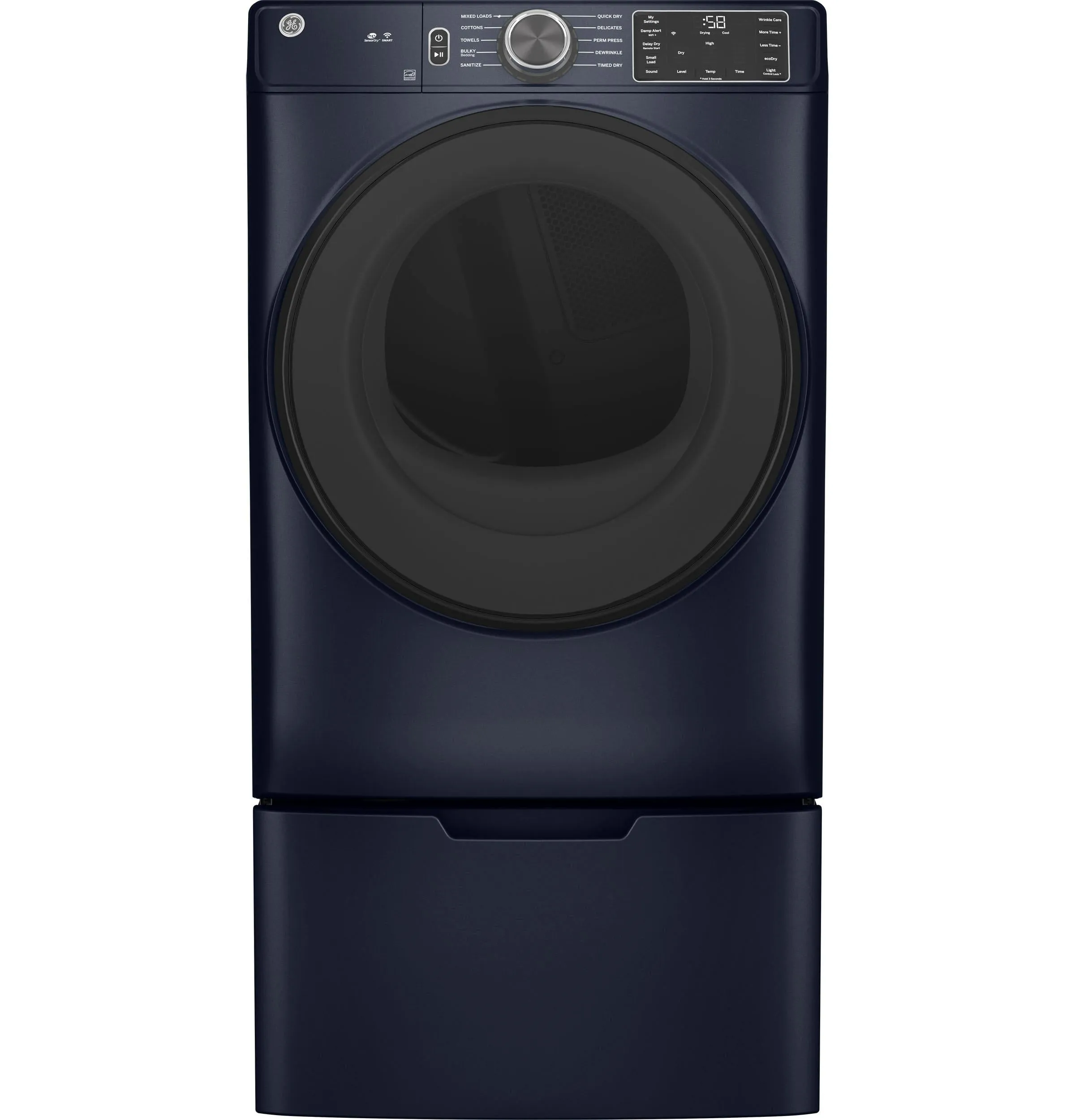 Ge Appliances GFD55ESPRRS Ge 7.8 Cu. Ft. Capacity Smart Front Load Electric Dryer With Sanitize Cycle