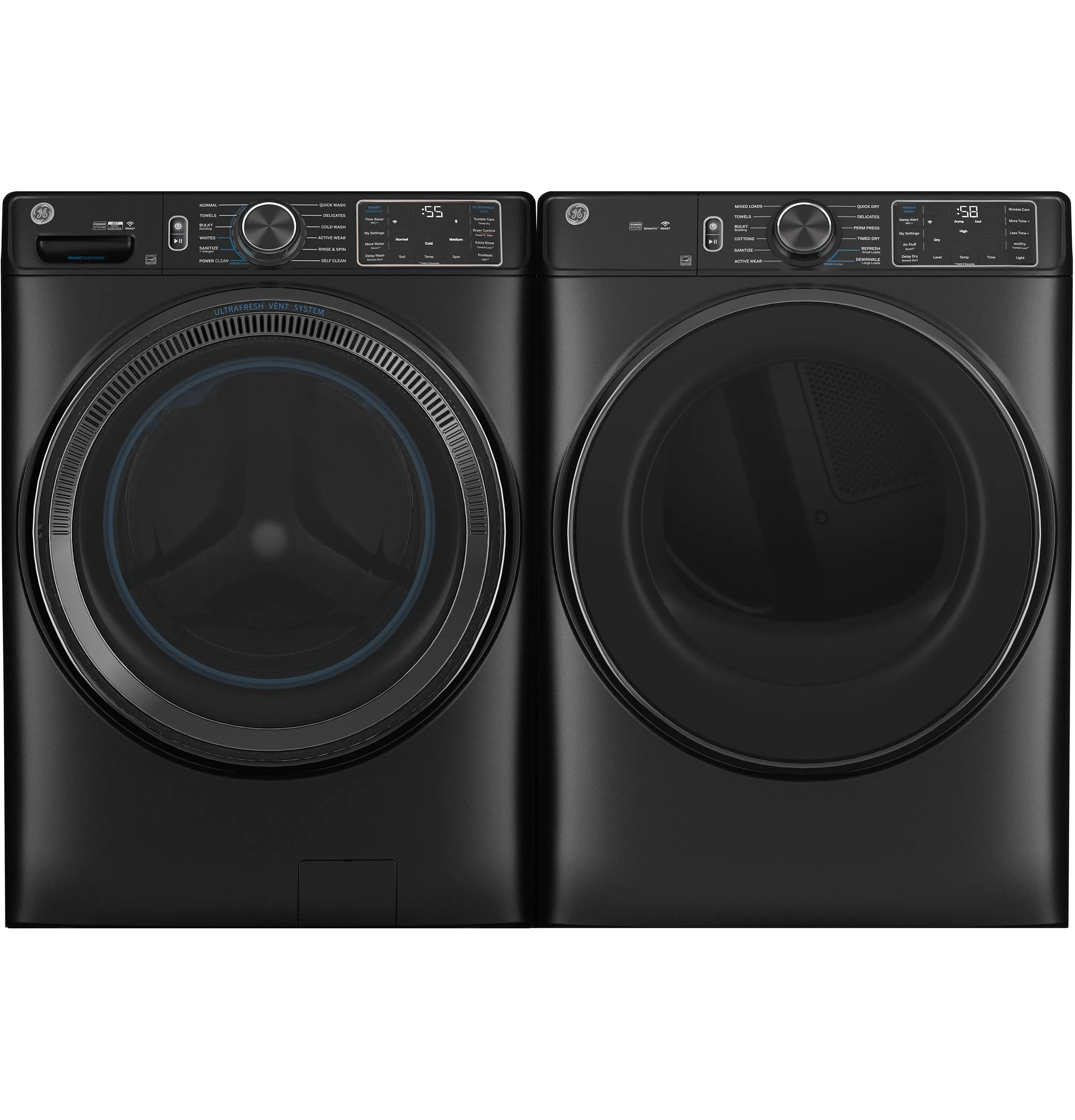 Ge Appliances GFD65ESPVDS Ge 7.8 Cu. Ft. Capacity Smart Front Load Electric Dryer With Steam And Sanitize Cycle