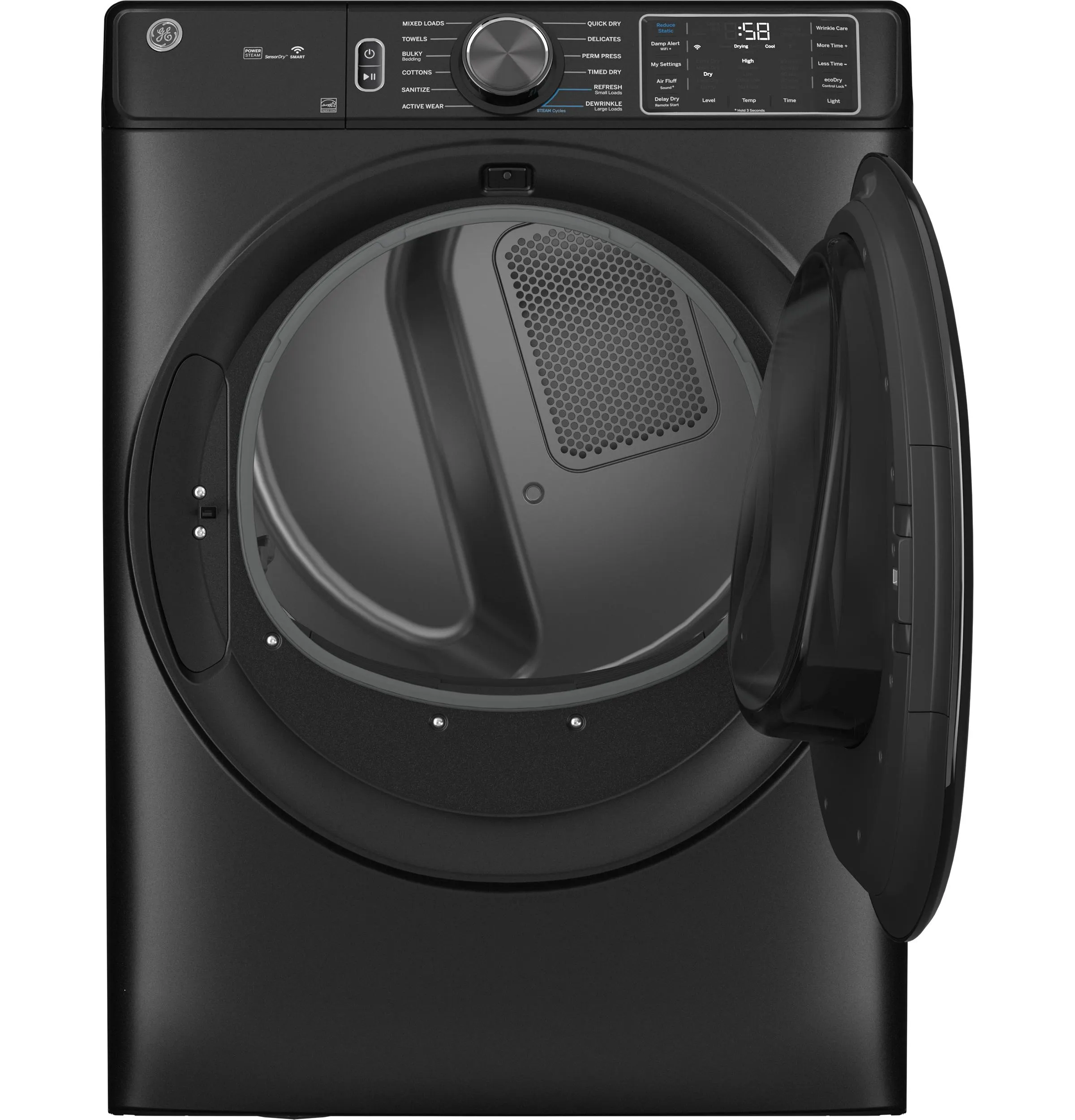 Ge Appliances GFD65ESPVDS Ge 7.8 Cu. Ft. Capacity Smart Front Load Electric Dryer With Steam And Sanitize Cycle