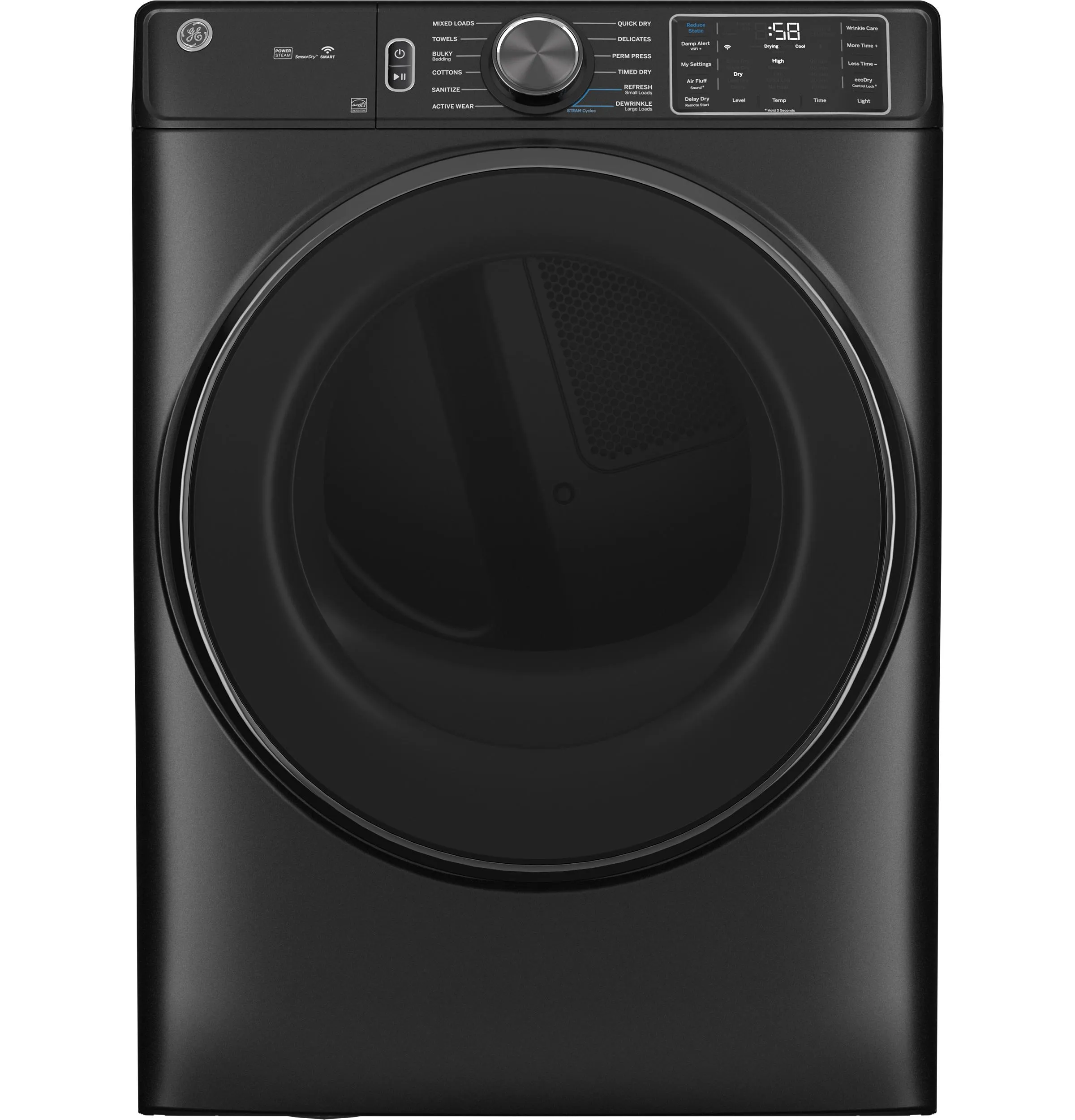 Ge Appliances GFD65ESPVDS Ge 7.8 Cu. Ft. Capacity Smart Front Load Electric Dryer With Steam And Sanitize Cycle