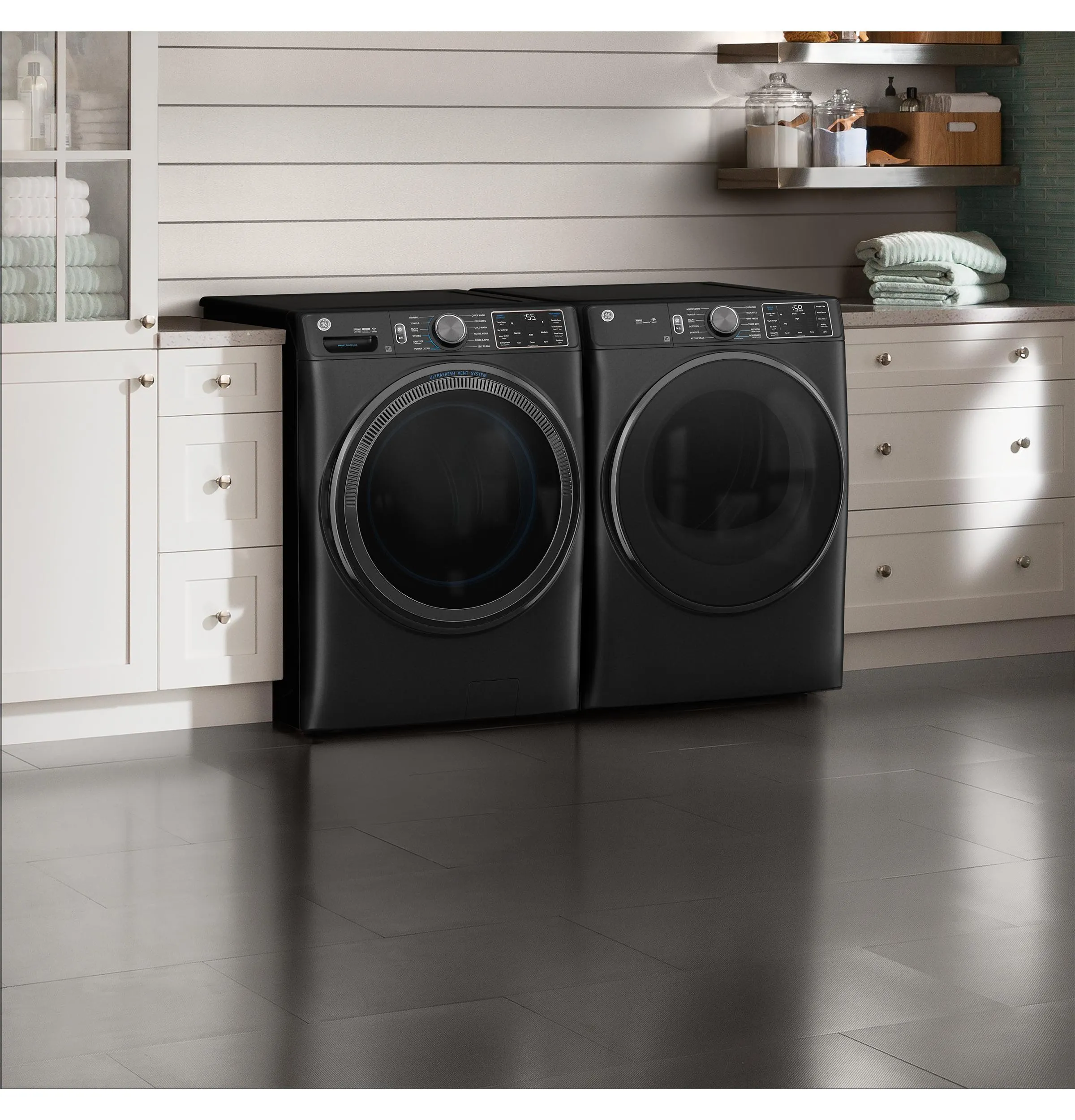 Ge Appliances GFD65ESPVDS Ge 7.8 Cu. Ft. Capacity Smart Front Load Electric Dryer With Steam And Sanitize Cycle