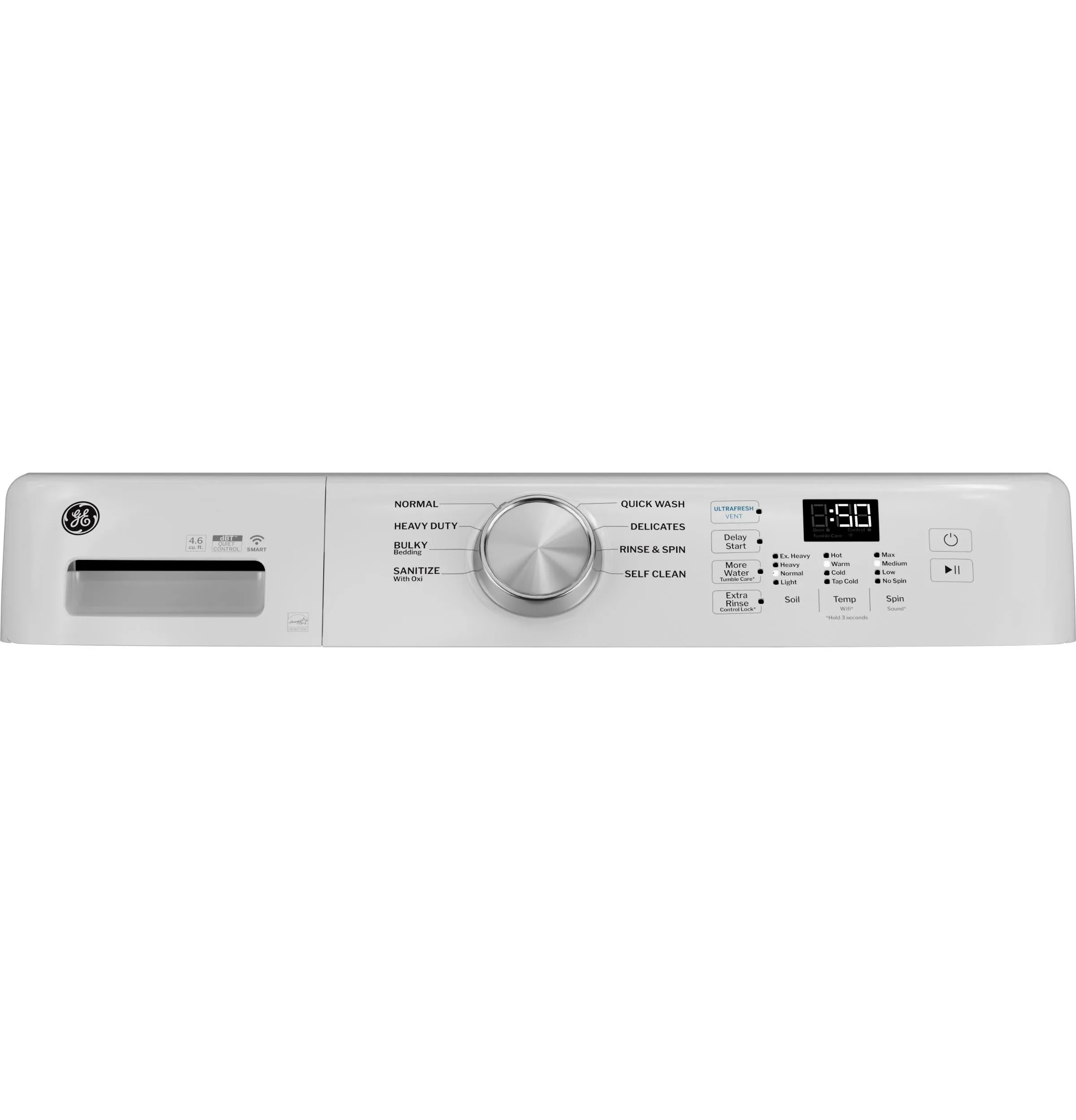 Ge Appliances GFW350SSYWW Ge Energy Star 4.6 Cu. Ft. Capacity Smart Front Load Washer With Ultrafresh Vent System With Odorblock&#8482;