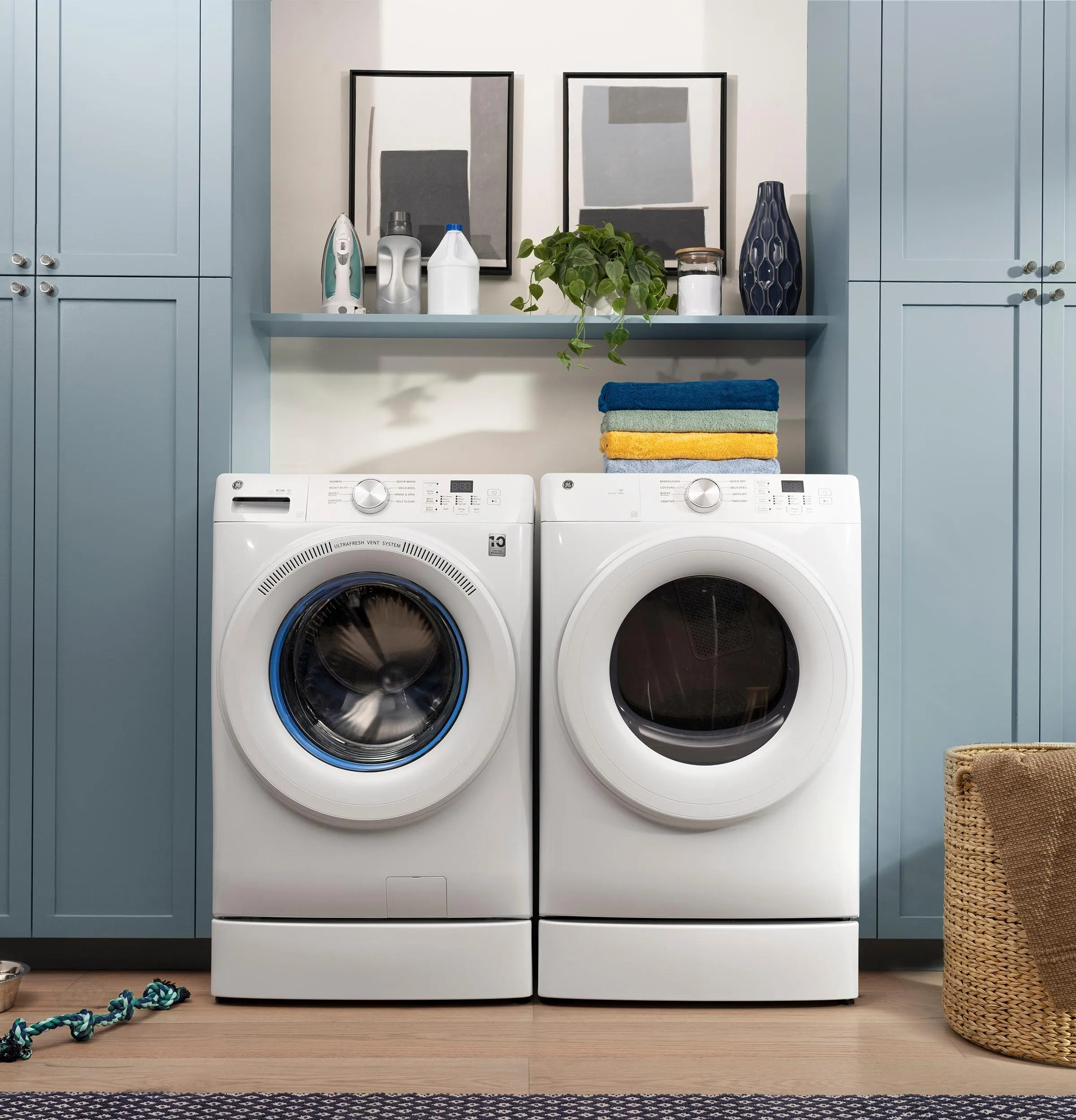 Ge Appliances GFW350SSYWW Ge Energy Star 4.6 Cu. Ft. Capacity Smart Front Load Washer With Ultrafresh Vent System With Odorblock&#8482;