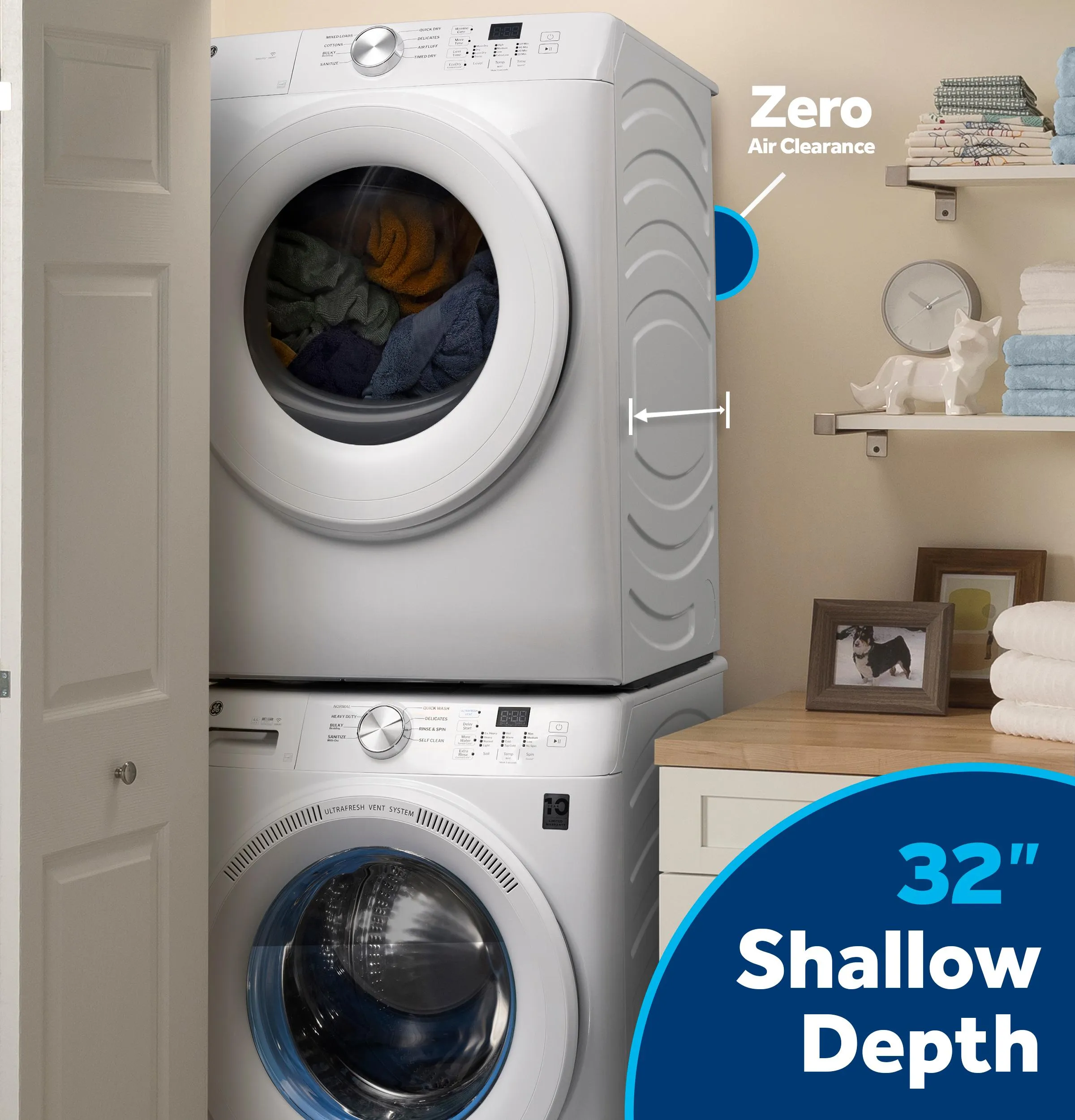 Ge Appliances GFW350SSYWW Ge Energy Star 4.6 Cu. Ft. Capacity Smart Front Load Washer With Ultrafresh Vent System With Odorblock&#8482;
