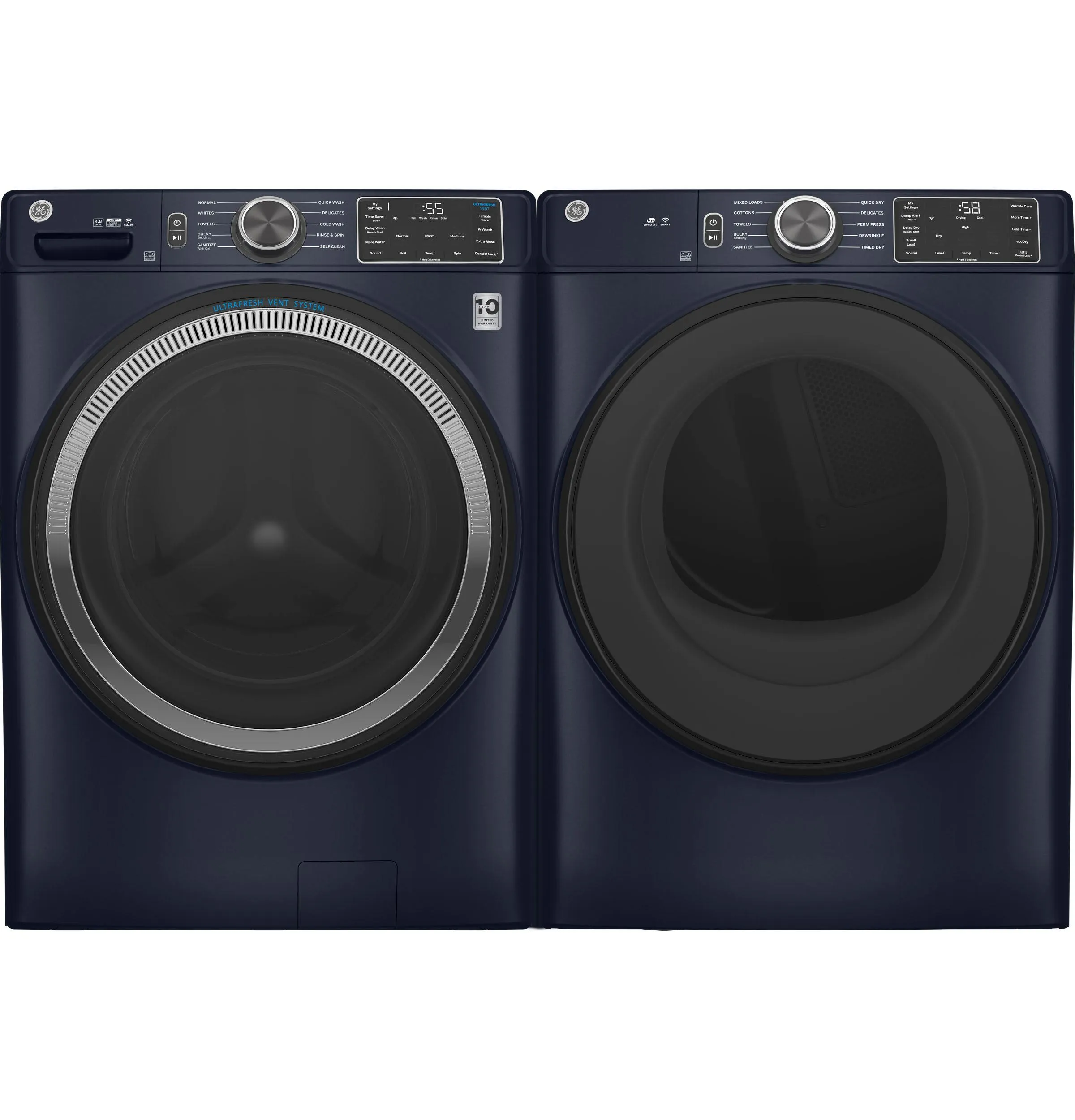 Ge Appliances GFW550SPRRS Ge 4.8 Cu. Ft. Capacity Smart Front Load Energy Star Washer With Ultrafresh Vent System With Odorblock&#8482; And Sanitize W/Oxi