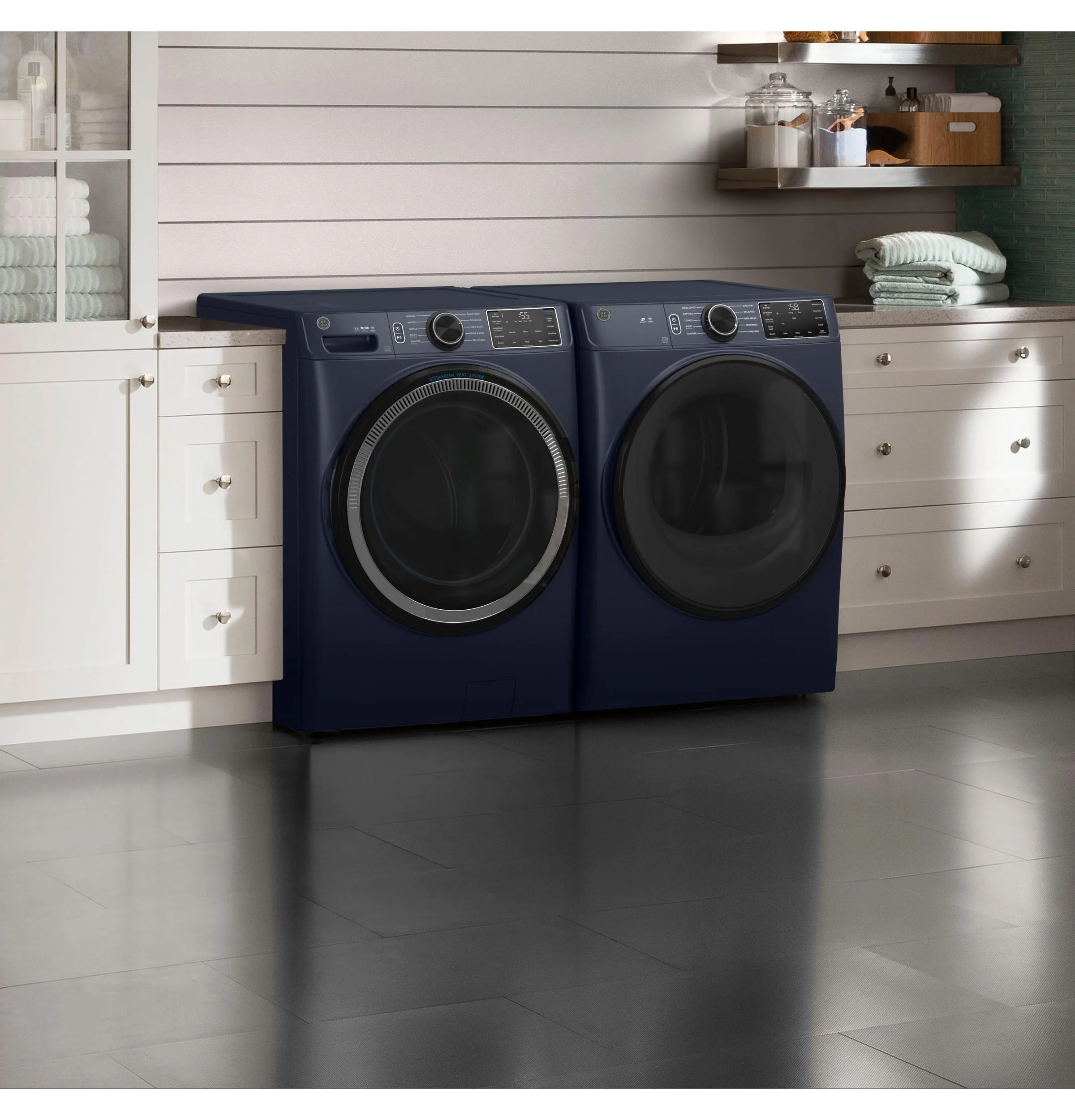 Ge Appliances GFW550SPRRS Ge 4.8 Cu. Ft. Capacity Smart Front Load Energy Star Washer With Ultrafresh Vent System With Odorblock&#8482; And Sanitize W/Oxi