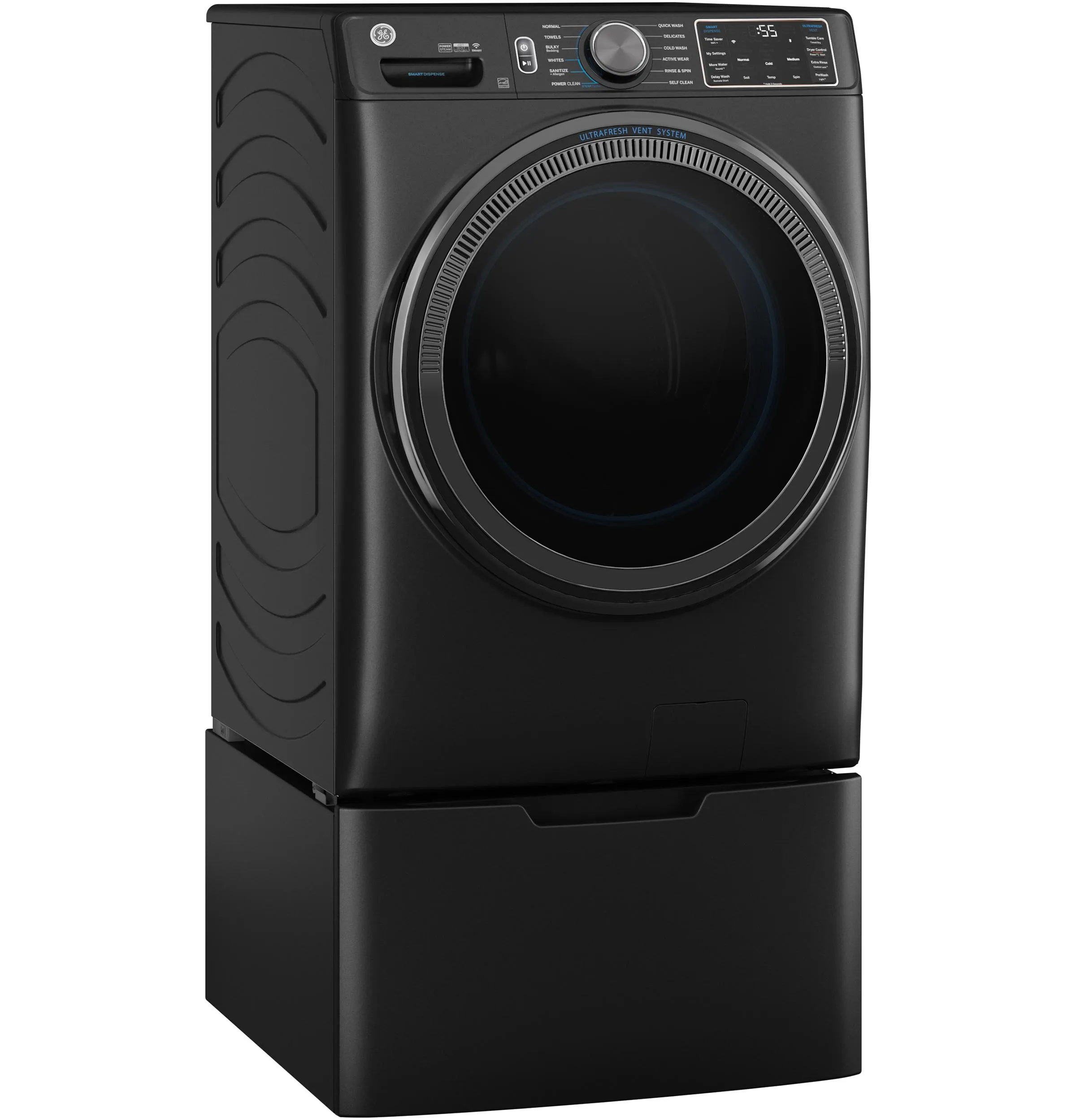 Ge Appliances GFW655SPVDS Ge 5.0 Cu. Ft. Capacity Smart Front Load Energy Star Steam Washer With Smartdispense&#8482; Ultrafresh Vent System With Odorblock&#8482; And Sanitize   Allergen