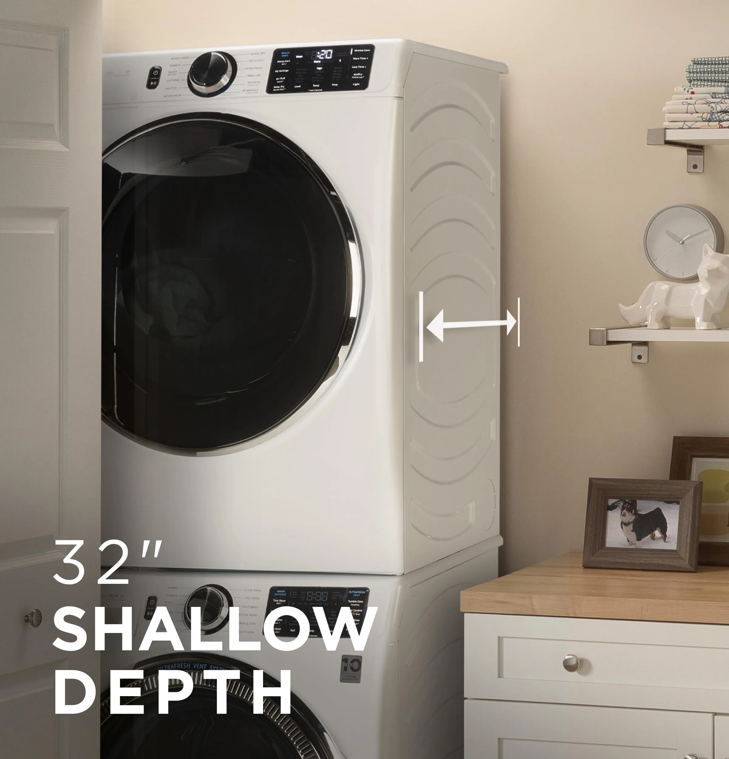 Ge Appliances GFW655SPVDS Ge 5.0 Cu. Ft. Capacity Smart Front Load Energy Star Steam Washer With Smartdispense&#8482; Ultrafresh Vent System With Odorblock&#8482; And Sanitize   Allergen