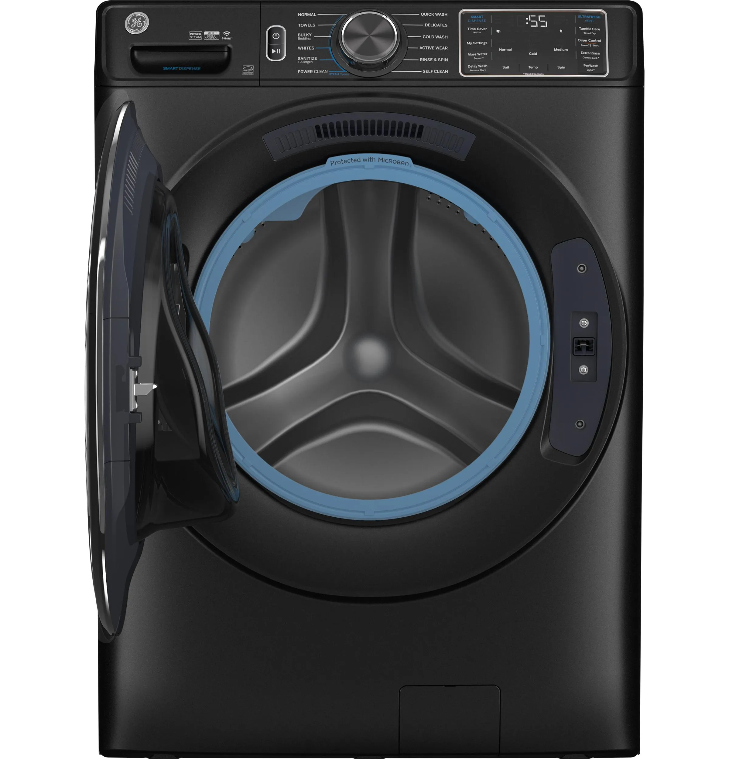 Ge Appliances GFW655SPVDS Ge 5.0 Cu. Ft. Capacity Smart Front Load Energy Star Steam Washer With Smartdispense&#8482; Ultrafresh Vent System With Odorblock&#8482; And Sanitize   Allergen