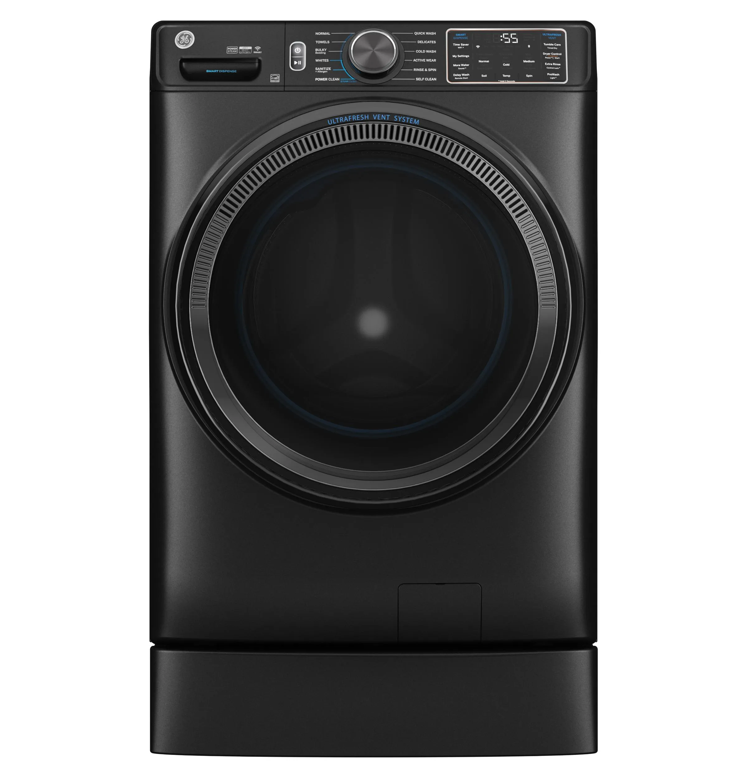 Ge Appliances GFW655SPVDS Ge 5.0 Cu. Ft. Capacity Smart Front Load Energy Star Steam Washer With Smartdispense&#8482; Ultrafresh Vent System With Odorblock&#8482; And Sanitize   Allergen