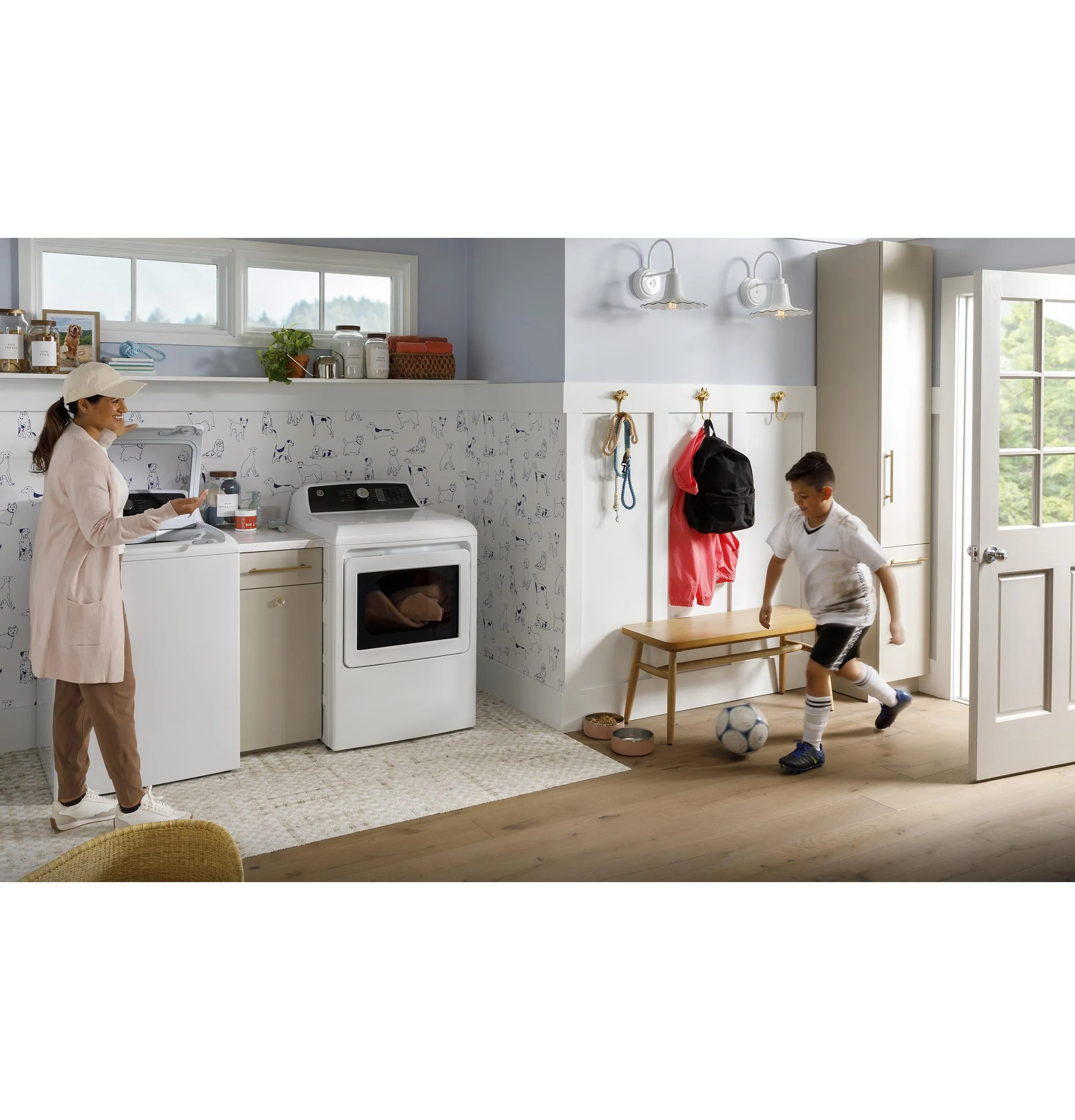 Ge Appliances GTD58GBSVWS Ge 7.4 Cu. Ft. Capacity With Sensor Dry Gas Dryer