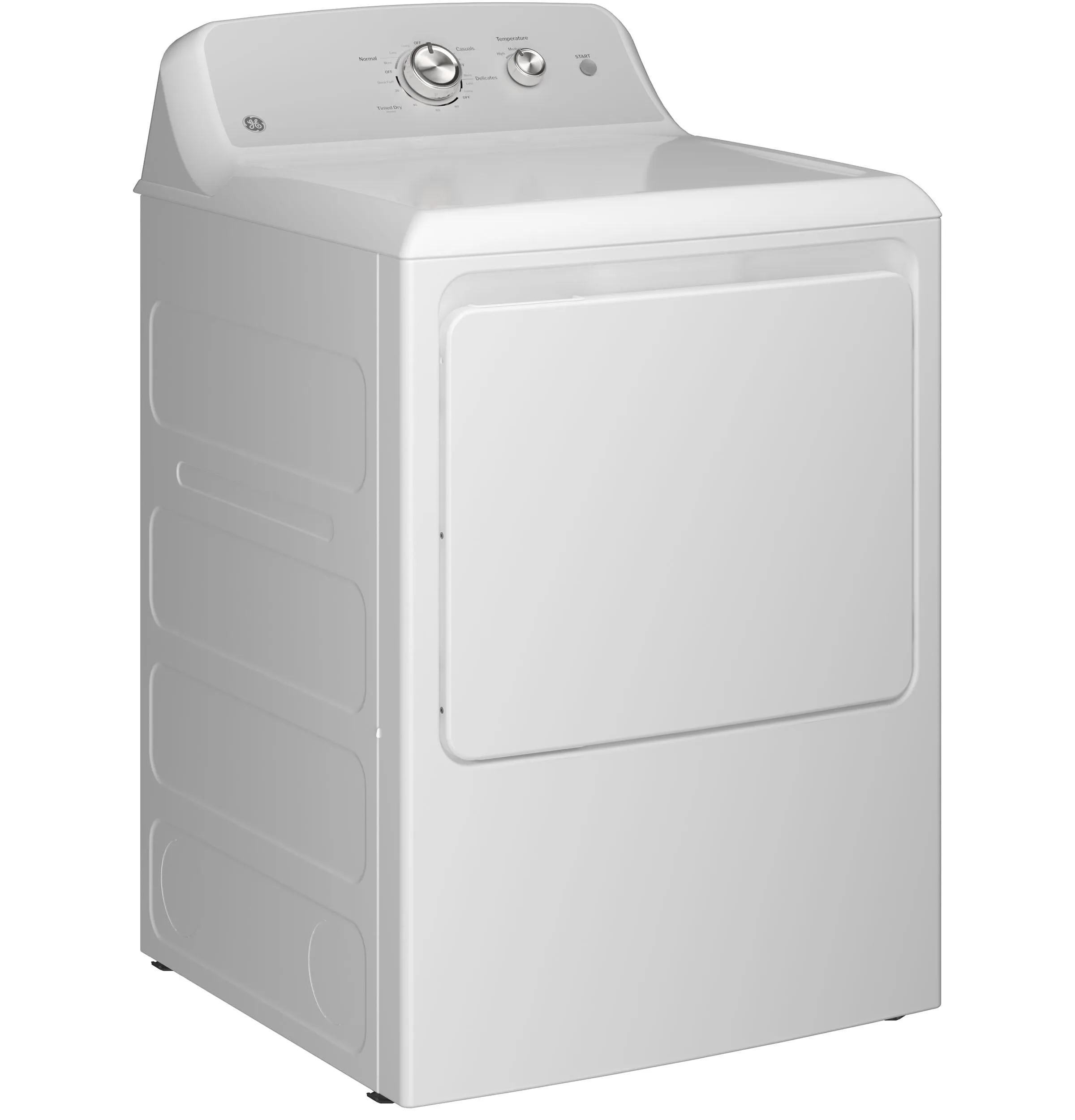 Ge Appliances GTX38EASWWS Ge 6.2 Cu. Ft. Capacity&#X00A0;Electric Dryer With Up To 120 Ft. Venting And Shallow Depth&#X200B;