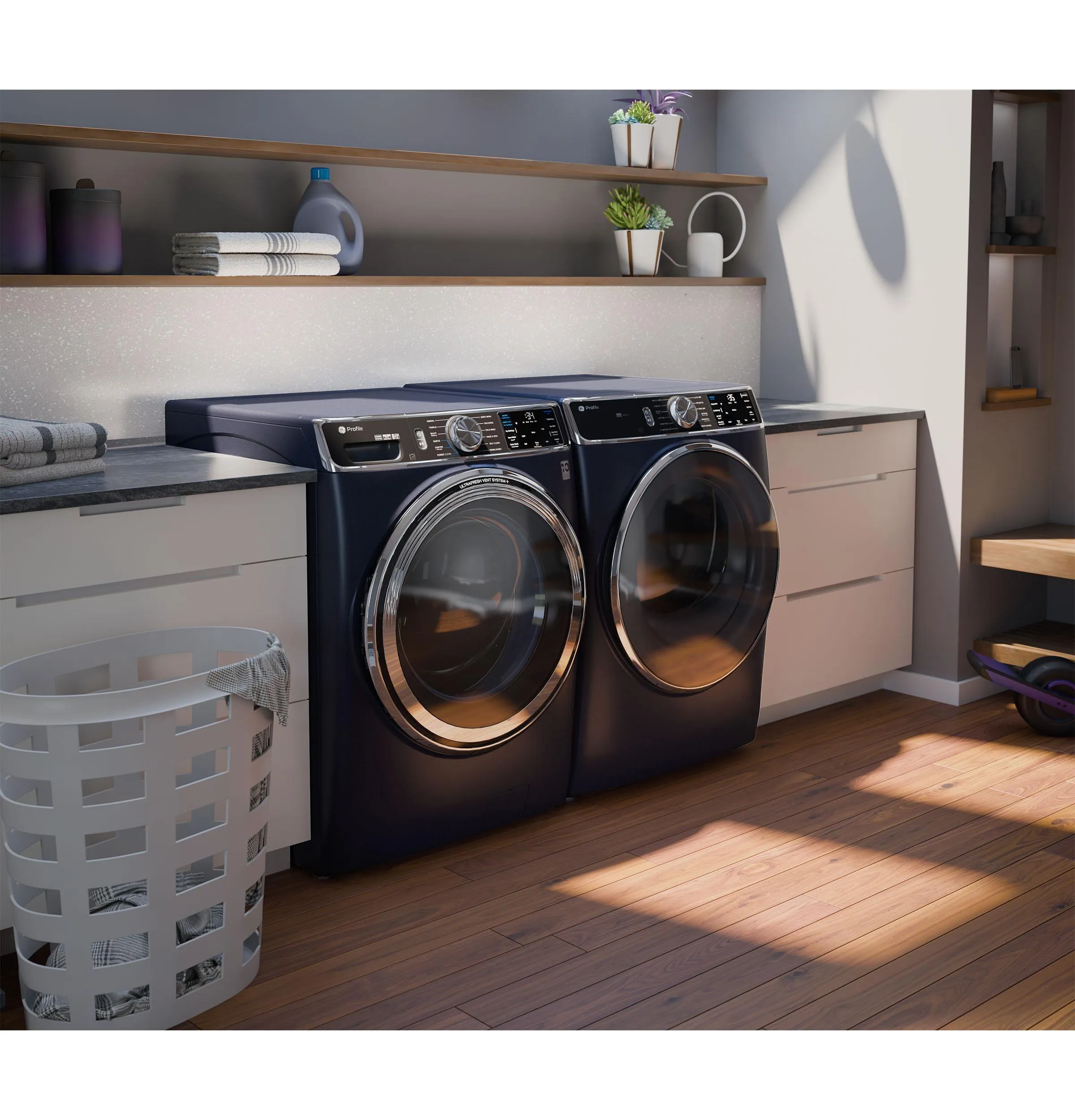 Ge Appliances PFD87ESPVRS Ge Profile&#8482; 7.8 Cu. Ft. Capacity Smart Front Load Electric Dryer With Steam And Sanitize Cycle