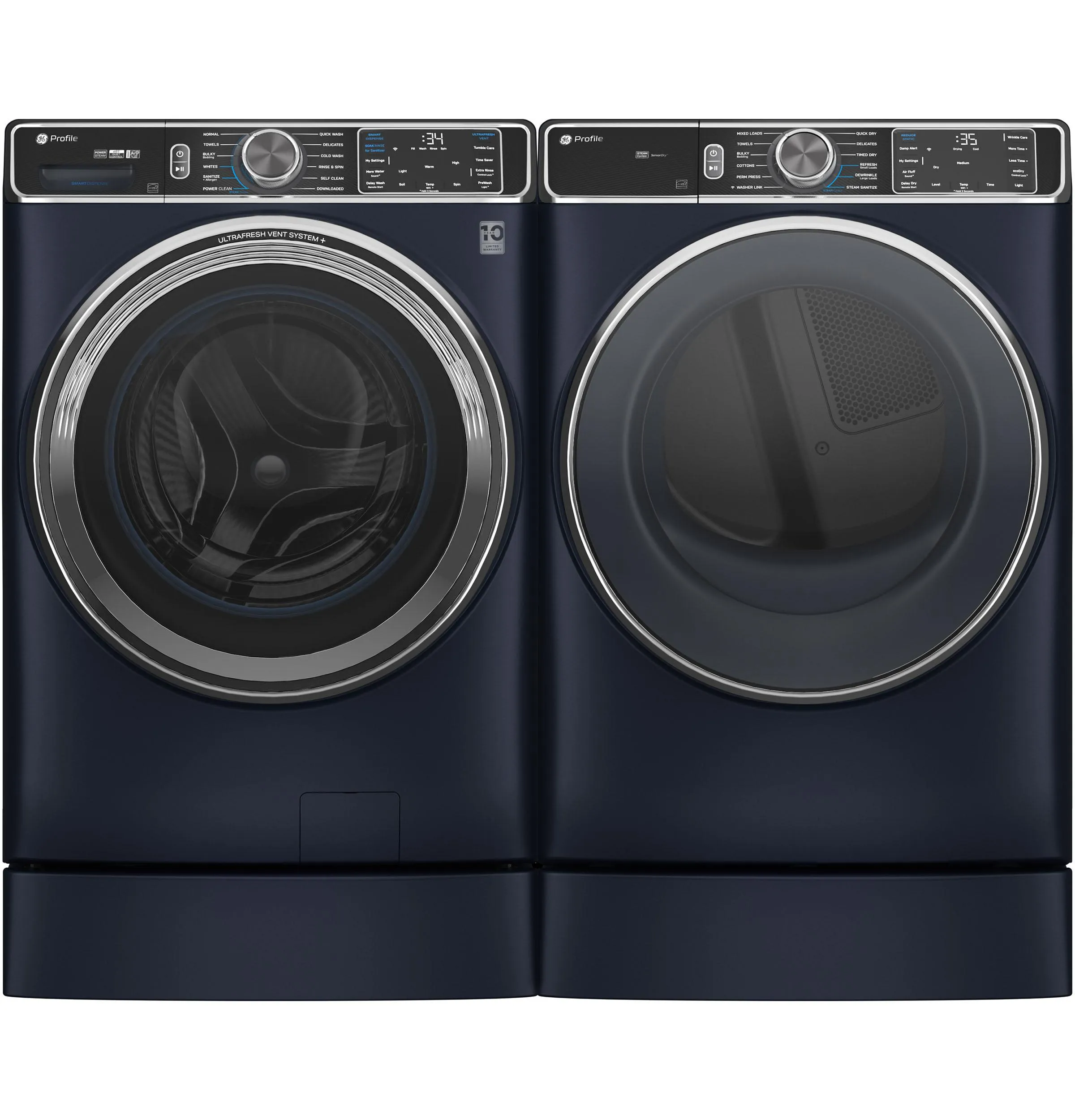 Ge Appliances PFD87ESPVRS Ge Profile&#8482; 7.8 Cu. Ft. Capacity Smart Front Load Electric Dryer With Steam And Sanitize Cycle