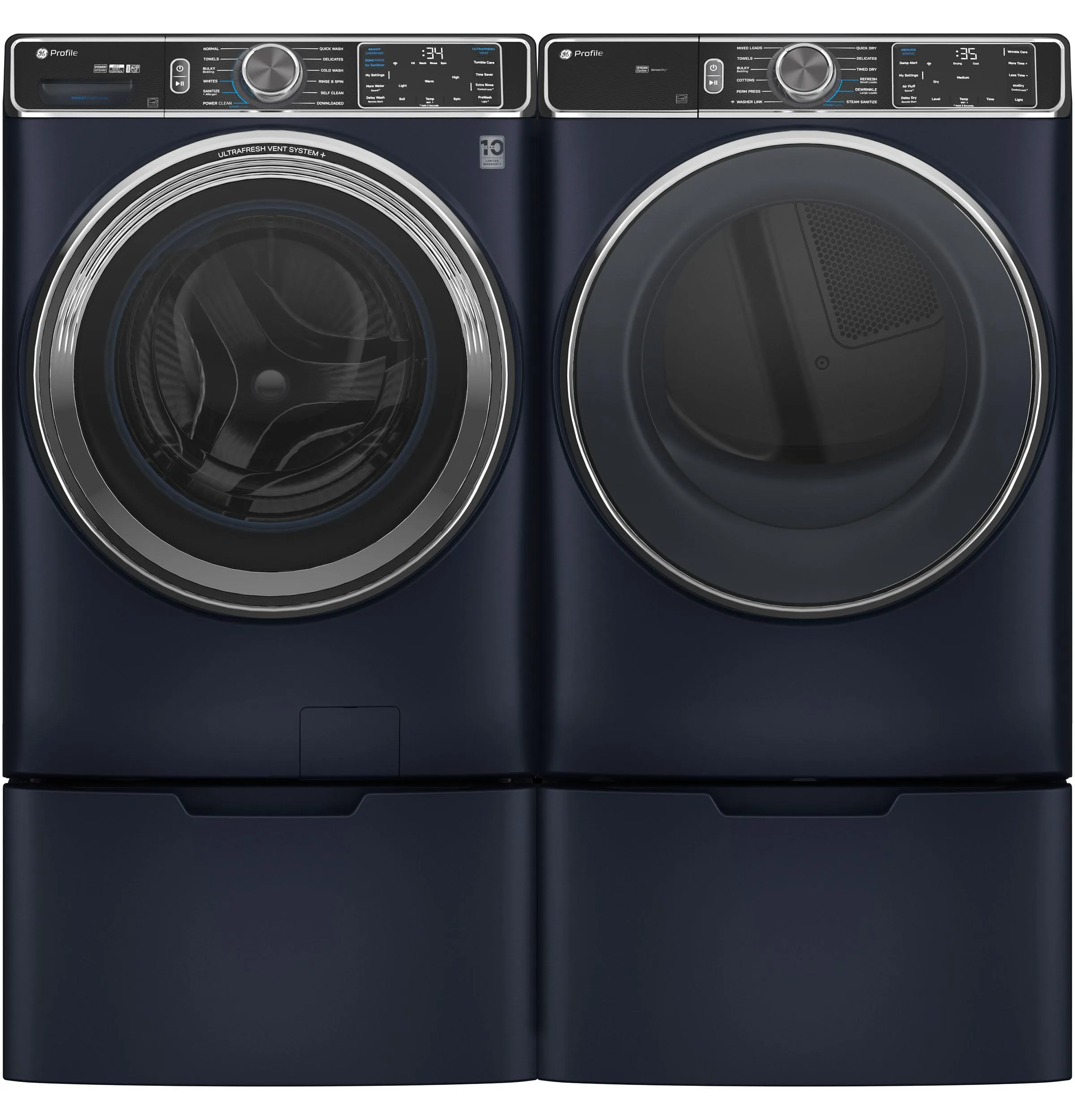 Ge Appliances PFD87ESPVRS Ge Profile&#8482; 7.8 Cu. Ft. Capacity Smart Front Load Electric Dryer With Steam And Sanitize Cycle