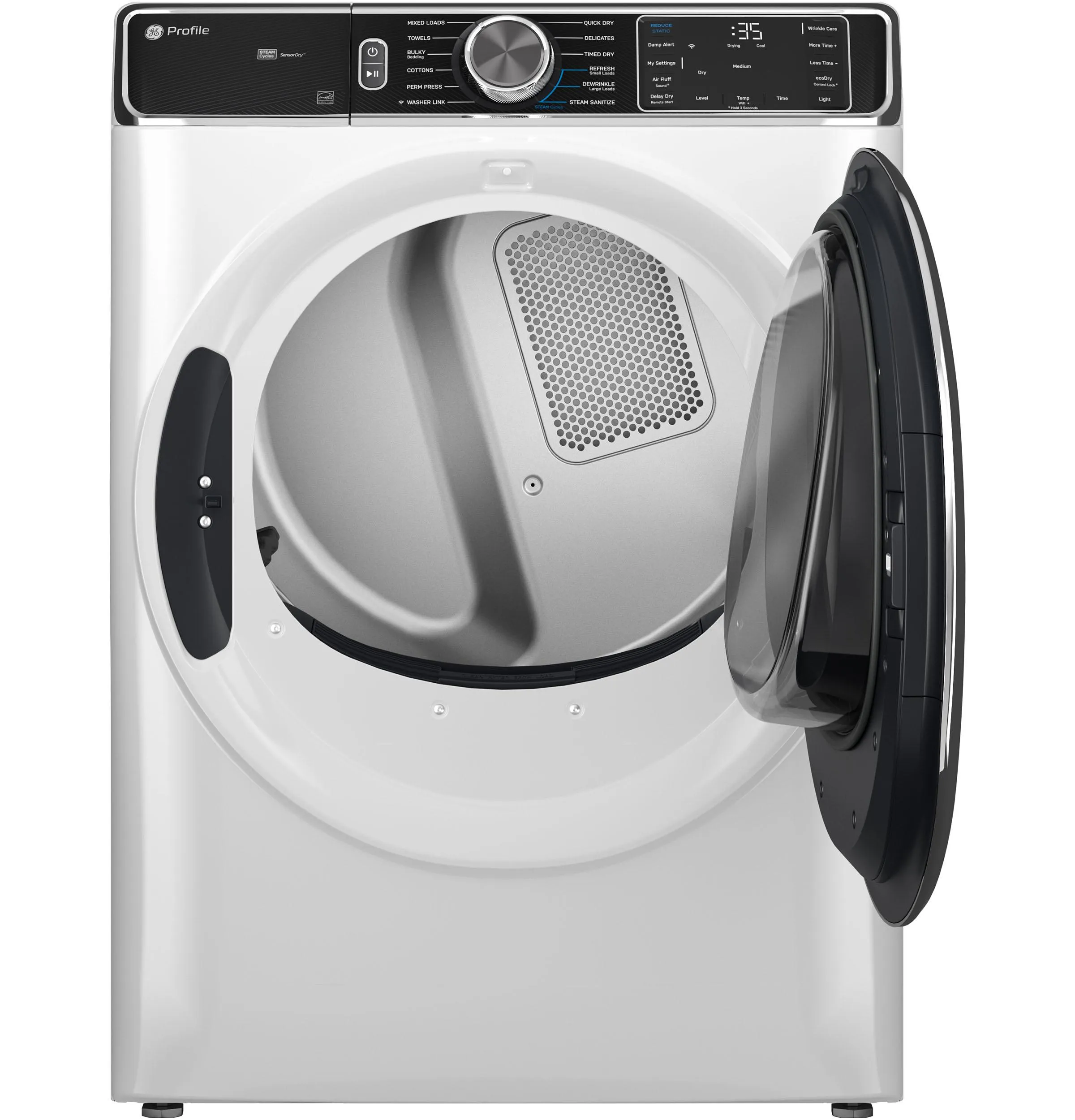Ge Appliances PFD87ESSVWW Ge Profile&#8482; 7.8 Cu. Ft. Capacity Smart Front Load Electric Dryer With Steam And Sanitize Cycle