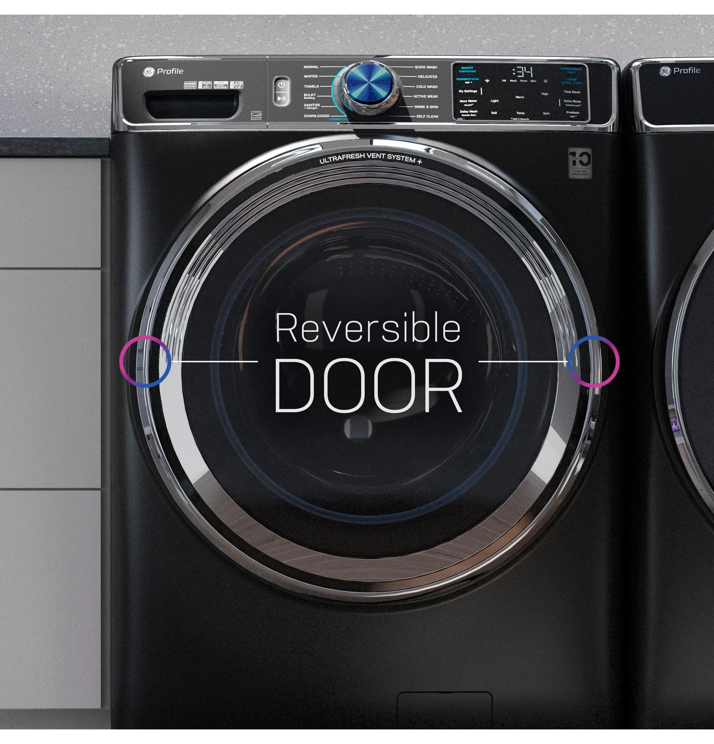 Ge Appliances PFD87GSPVRS Ge Profile&#8482; 7.8 Cu. Ft. Capacity Smart Front Load Gas Dryer With Steam And Sanitize Cycle