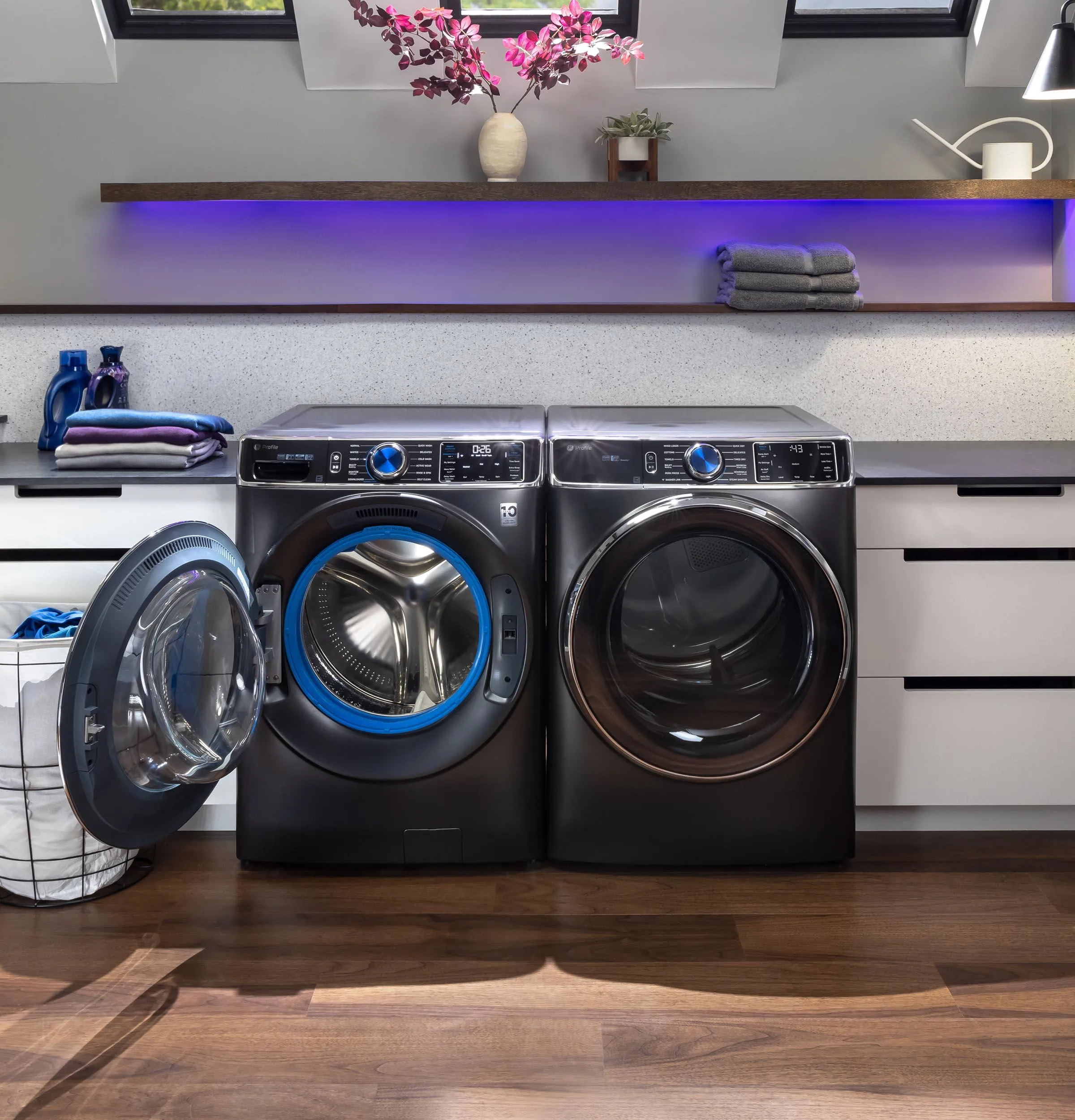 Ge Appliances PFD95ESPTDS Ge Profile&#8482; 7.8 Cu. Ft. Capacity Smart Front Load Electric Dryer With Steam And Sanitize Cycle