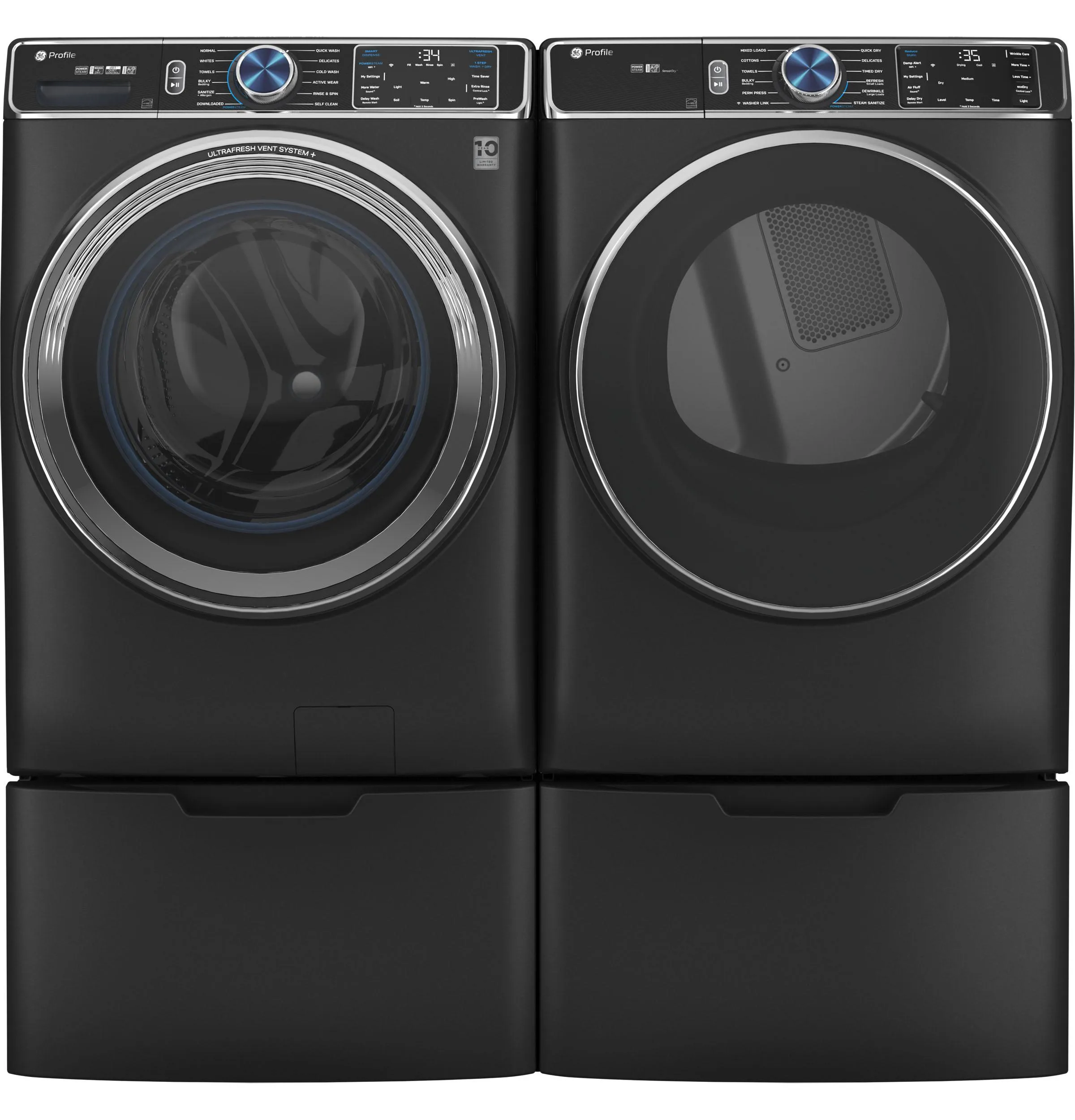 Ge Appliances PFD95ESPTDS Ge Profile&#8482; 7.8 Cu. Ft. Capacity Smart Front Load Electric Dryer With Steam And Sanitize Cycle