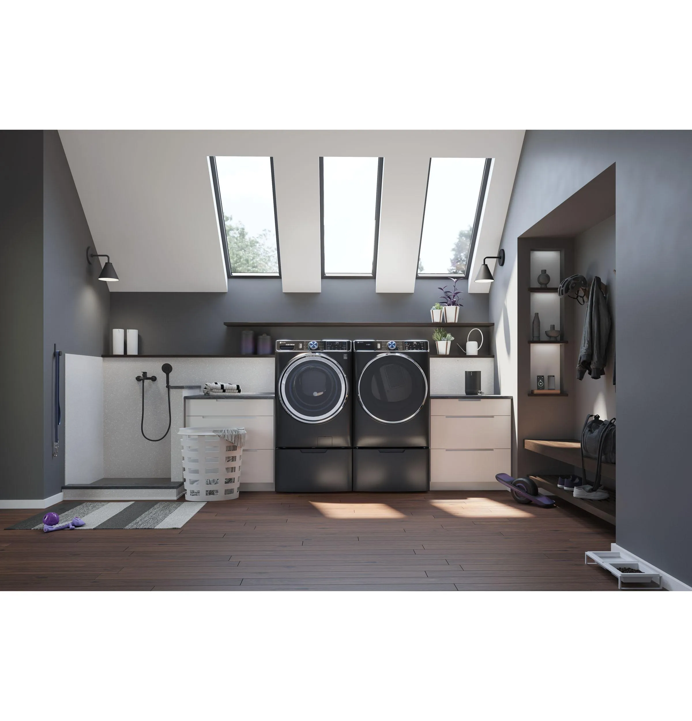 Ge Appliances PFD95ESPTDS Ge Profile&#8482; 7.8 Cu. Ft. Capacity Smart Front Load Electric Dryer With Steam And Sanitize Cycle