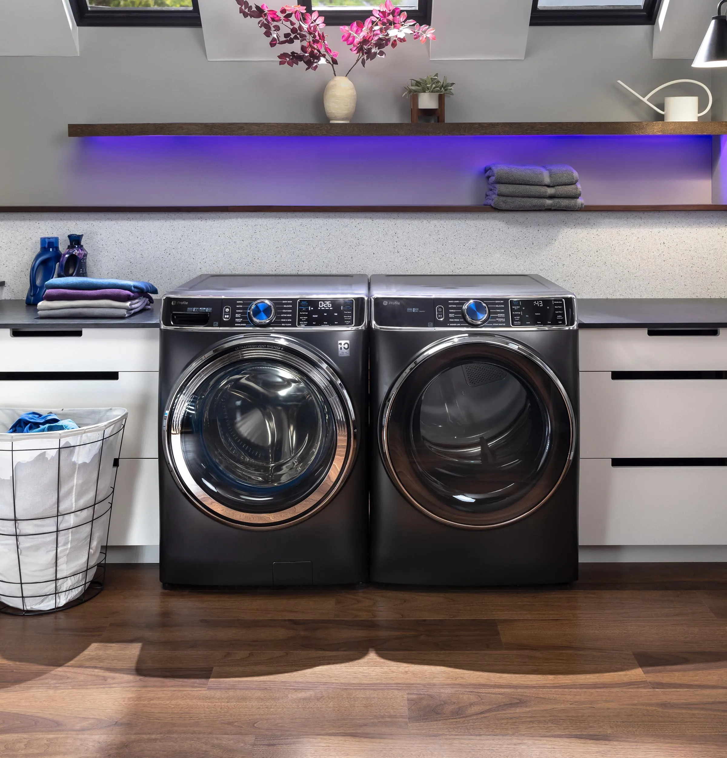 Ge Appliances PFD95ESPTDS Ge Profile&#8482; 7.8 Cu. Ft. Capacity Smart Front Load Electric Dryer With Steam And Sanitize Cycle