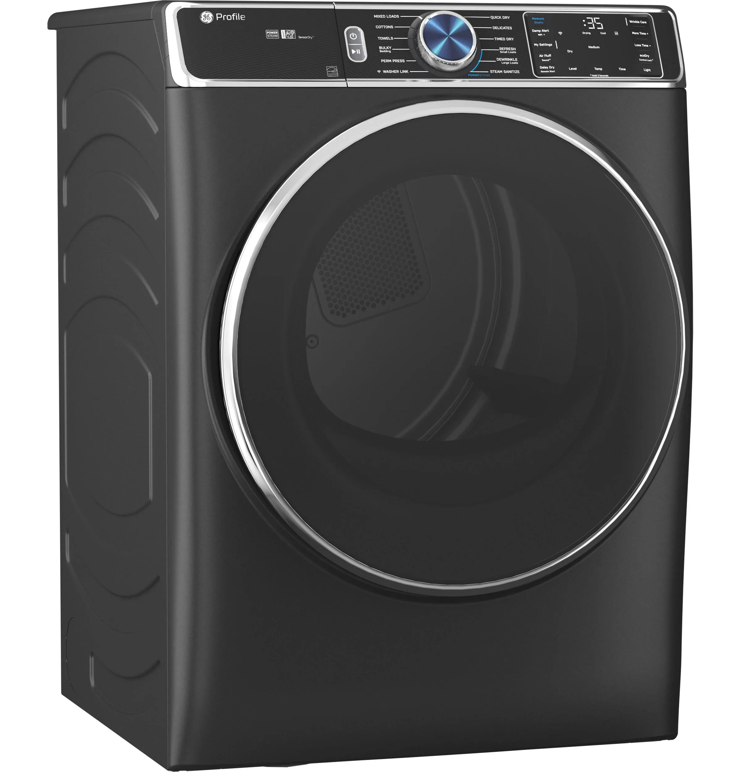 Ge Appliances PFD95ESPTDS Ge Profile&#8482; 7.8 Cu. Ft. Capacity Smart Front Load Electric Dryer With Steam And Sanitize Cycle