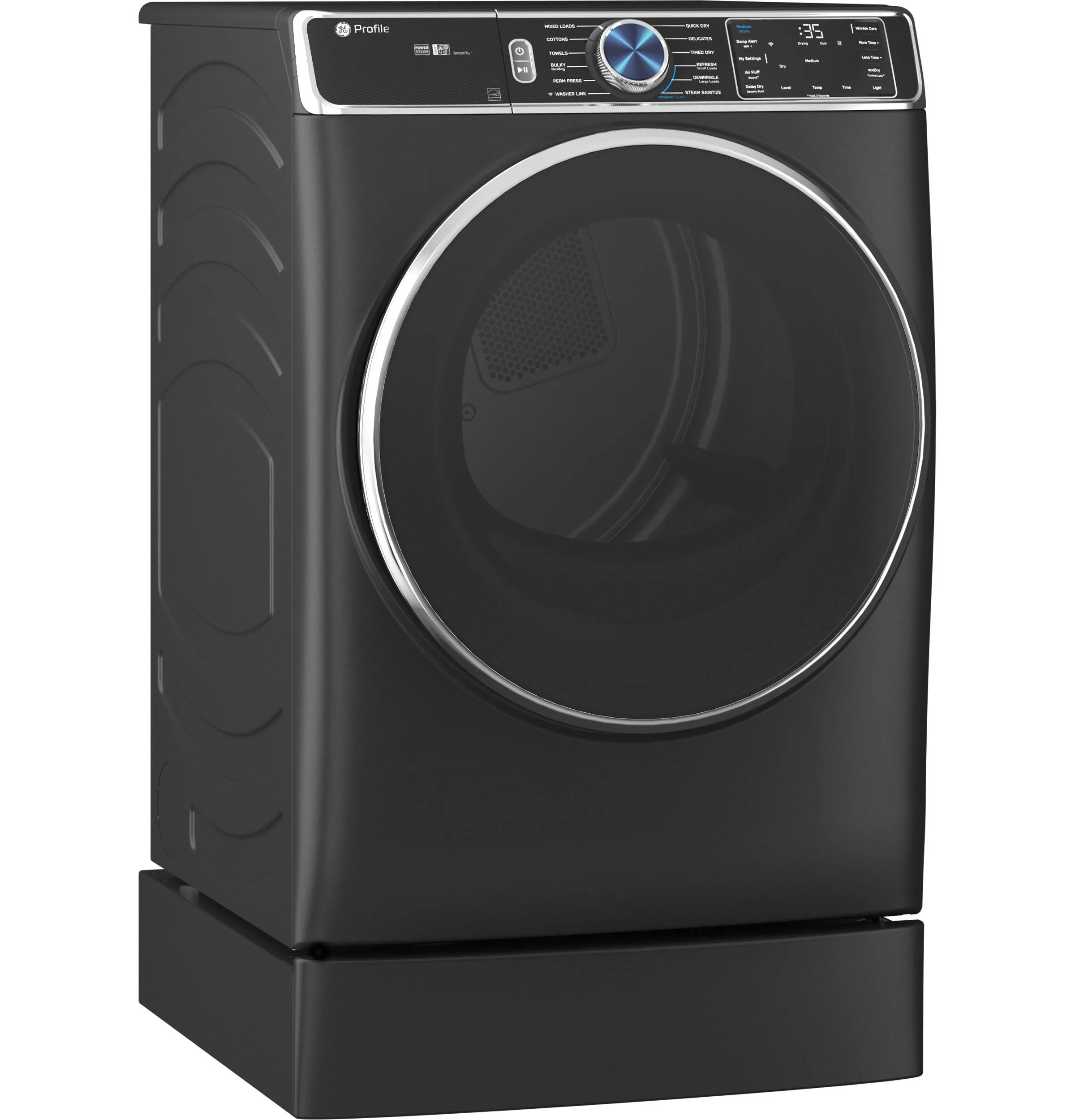 Ge Appliances PFD95ESPTDS Ge Profile&#8482; 7.8 Cu. Ft. Capacity Smart Front Load Electric Dryer With Steam And Sanitize Cycle