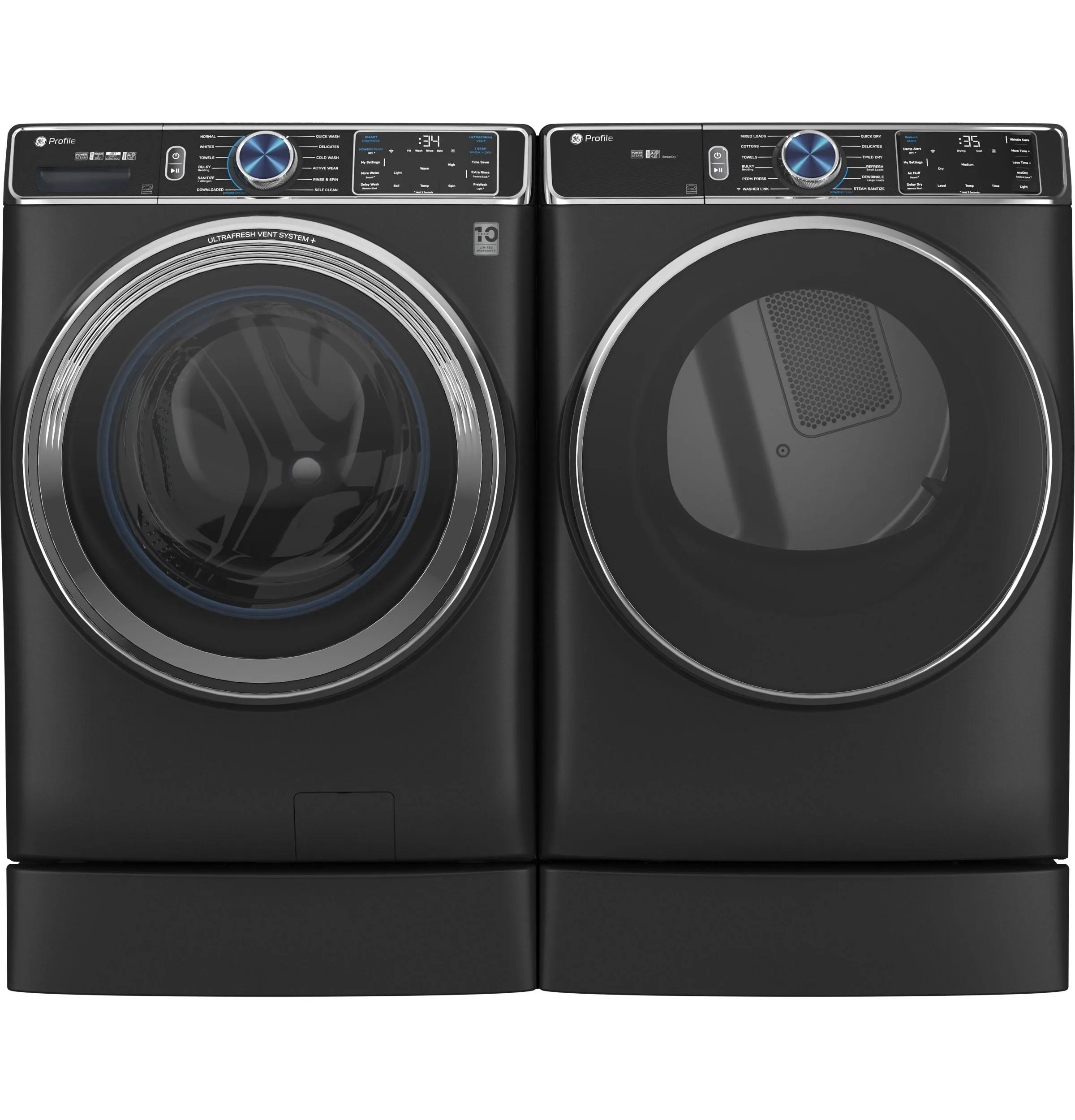 Ge Appliances PFD95ESPTDS Ge Profile&#8482; 7.8 Cu. Ft. Capacity Smart Front Load Electric Dryer With Steam And Sanitize Cycle
