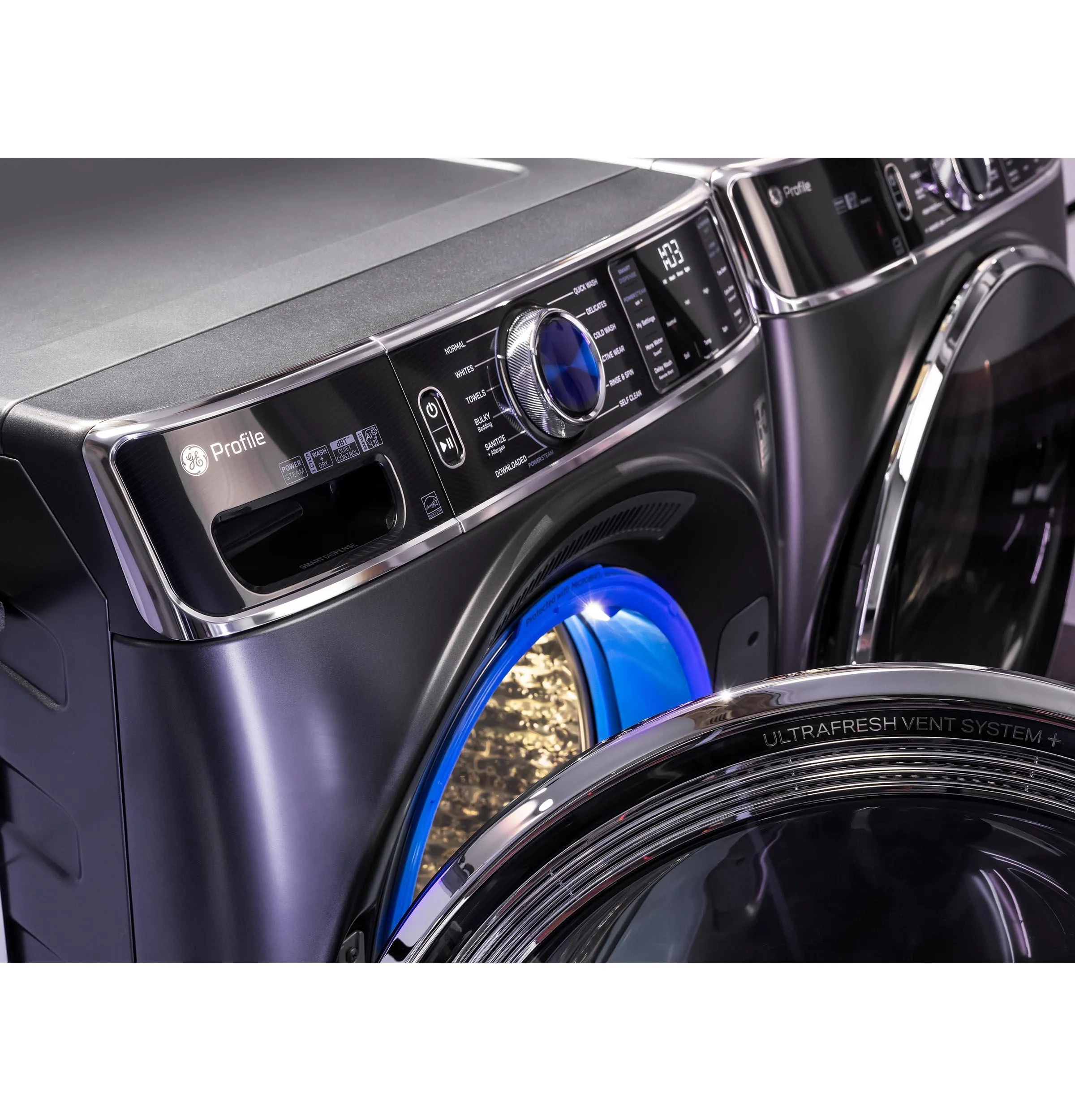 Ge Appliances PFD95GSPTDS Ge Profile&#8482; 7.8 Cu. Ft. Capacity Smart Front Load Gas Dryer With Steam And Sanitize Cycle