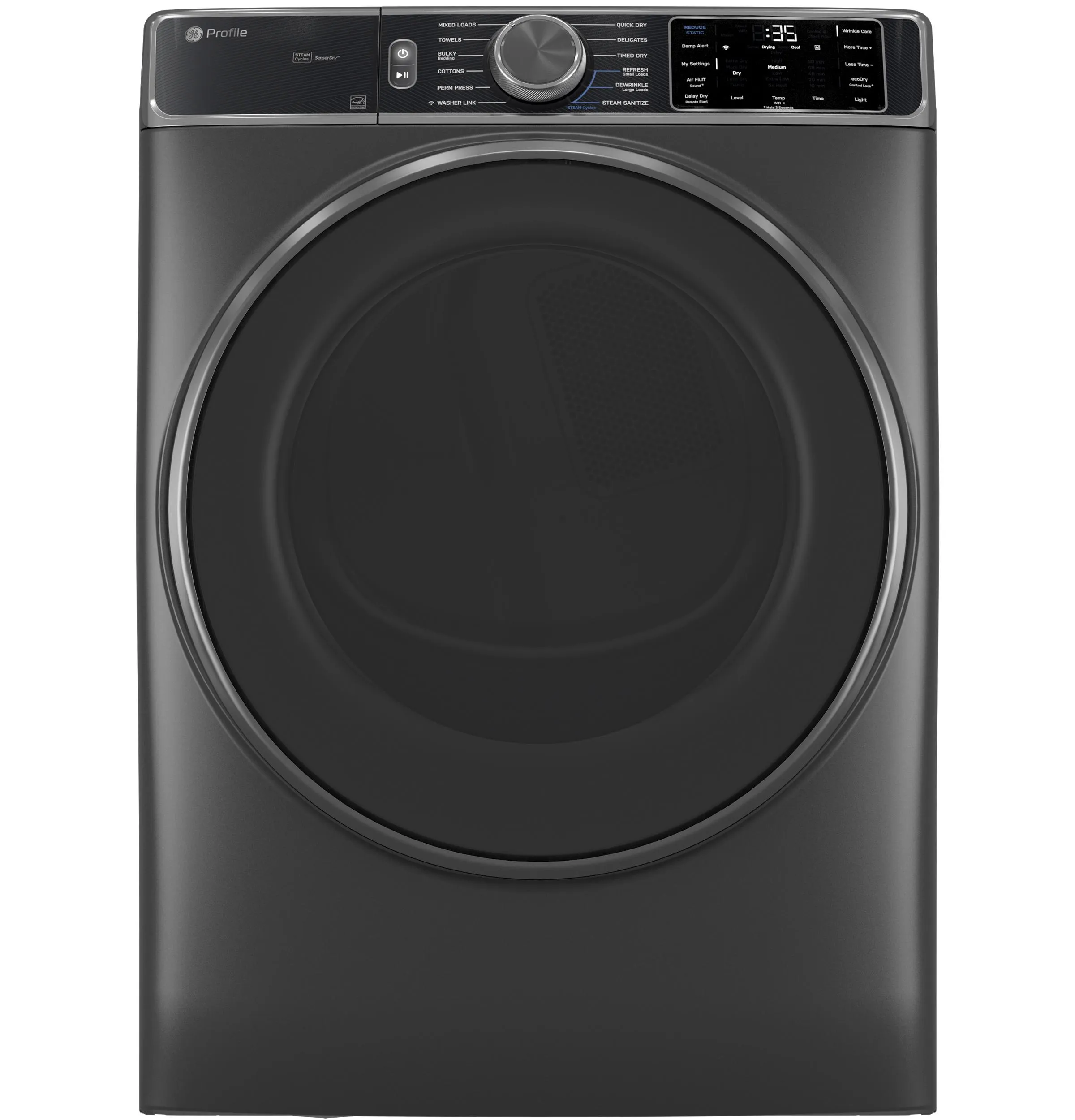 Ge Appliances PFD95GSPWDS Ge Profile&#8482; Energy Star 7.8 Cu. Ft. Capacity Smart Front Load Gas Dryer With Steam And Sanitize Cycle