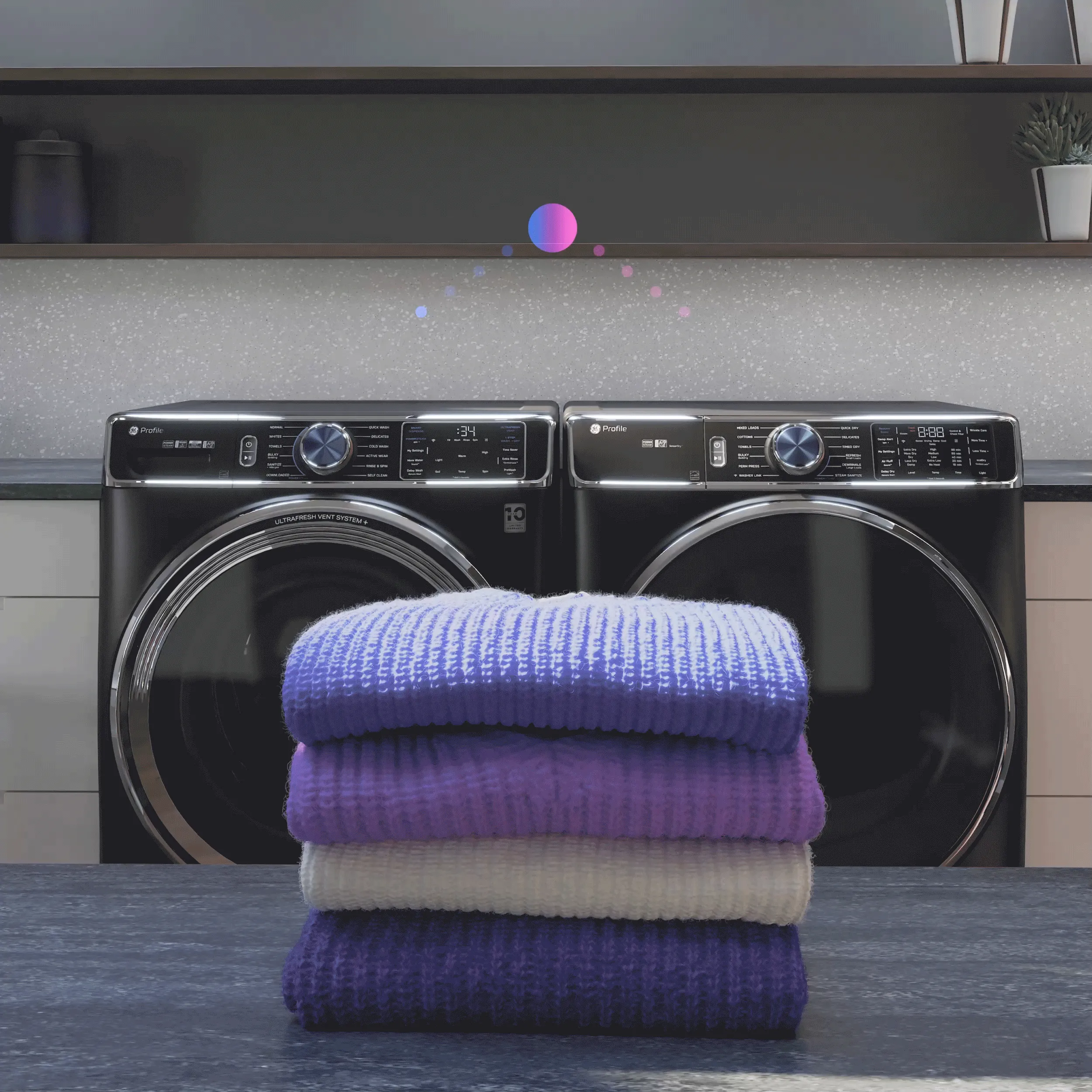 Ge Appliances PFD95GSPWDS Ge Profile&#8482; Energy Star 7.8 Cu. Ft. Capacity Smart Front Load Gas Dryer With Steam And Sanitize Cycle