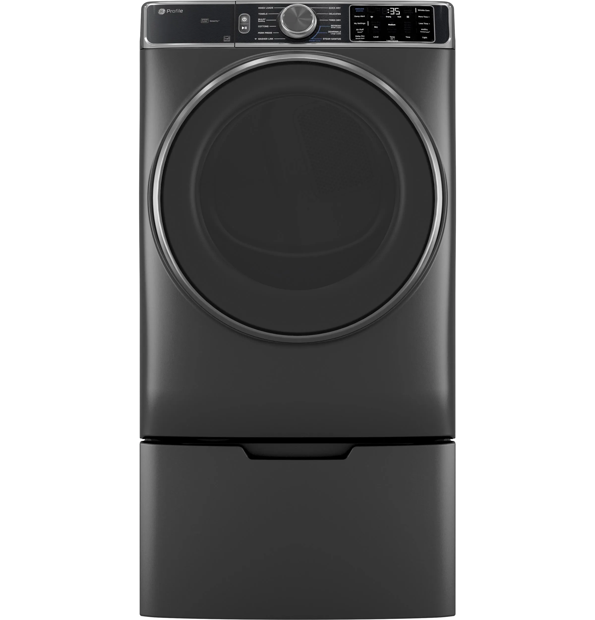 Ge Appliances PFD95GSPWDS Ge Profile&#8482; Energy Star 7.8 Cu. Ft. Capacity Smart Front Load Gas Dryer With Steam And Sanitize Cycle