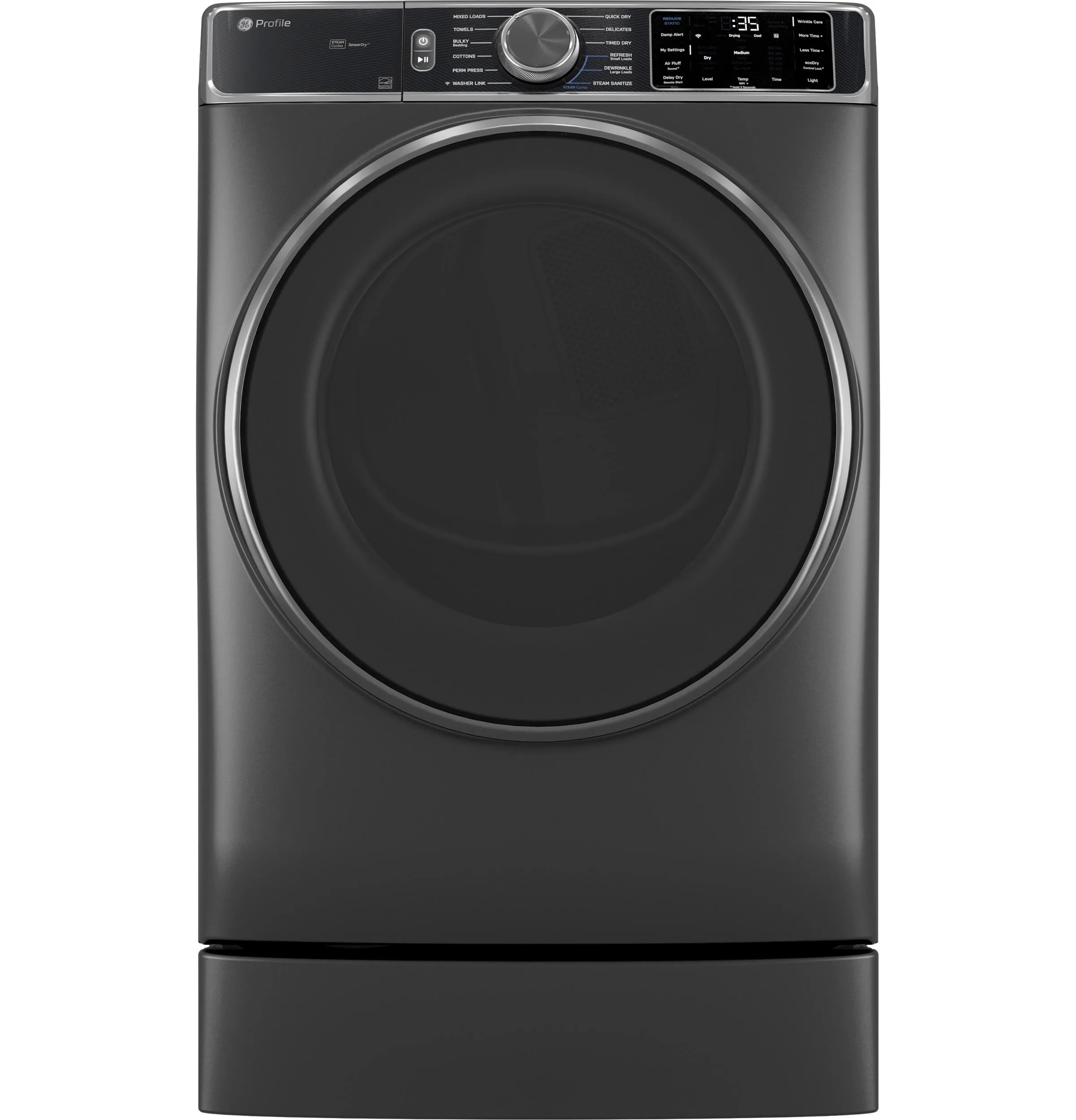 Ge Appliances PFD95GSPWDS Ge Profile&#8482; Energy Star 7.8 Cu. Ft. Capacity Smart Front Load Gas Dryer With Steam And Sanitize Cycle