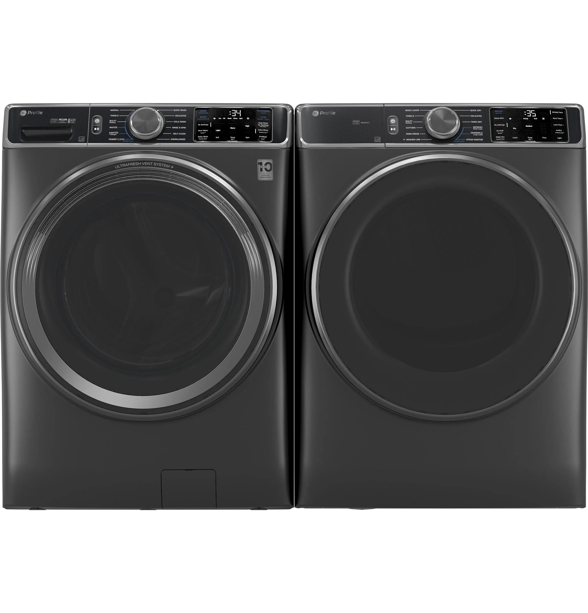 Ge Appliances PFD95GSPWDS Ge Profile&#8482; Energy Star 7.8 Cu. Ft. Capacity Smart Front Load Gas Dryer With Steam And Sanitize Cycle
