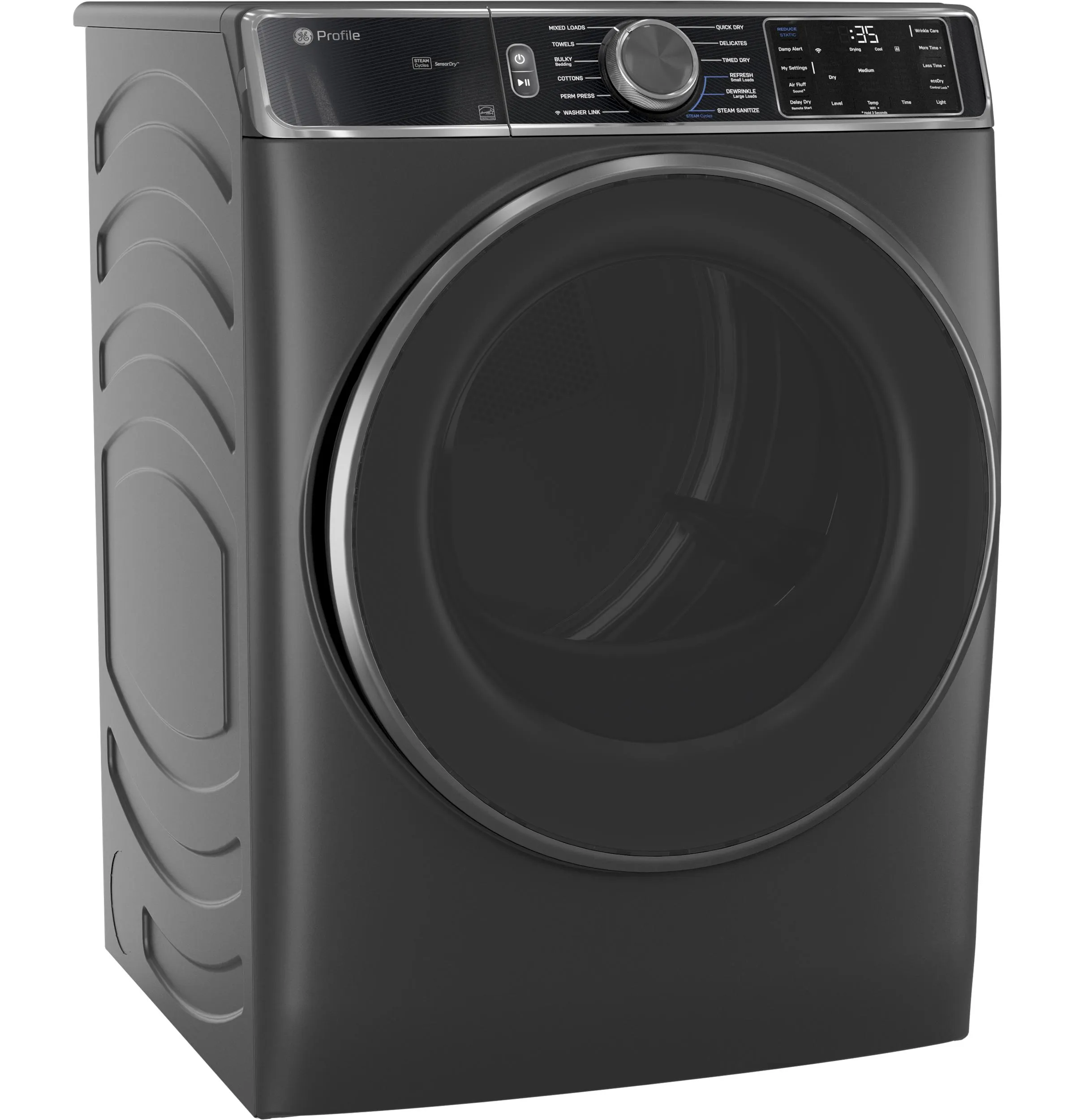 Ge Appliances PFD95GSPWDS Ge Profile&#8482; Energy Star 7.8 Cu. Ft. Capacity Smart Front Load Gas Dryer With Steam And Sanitize Cycle