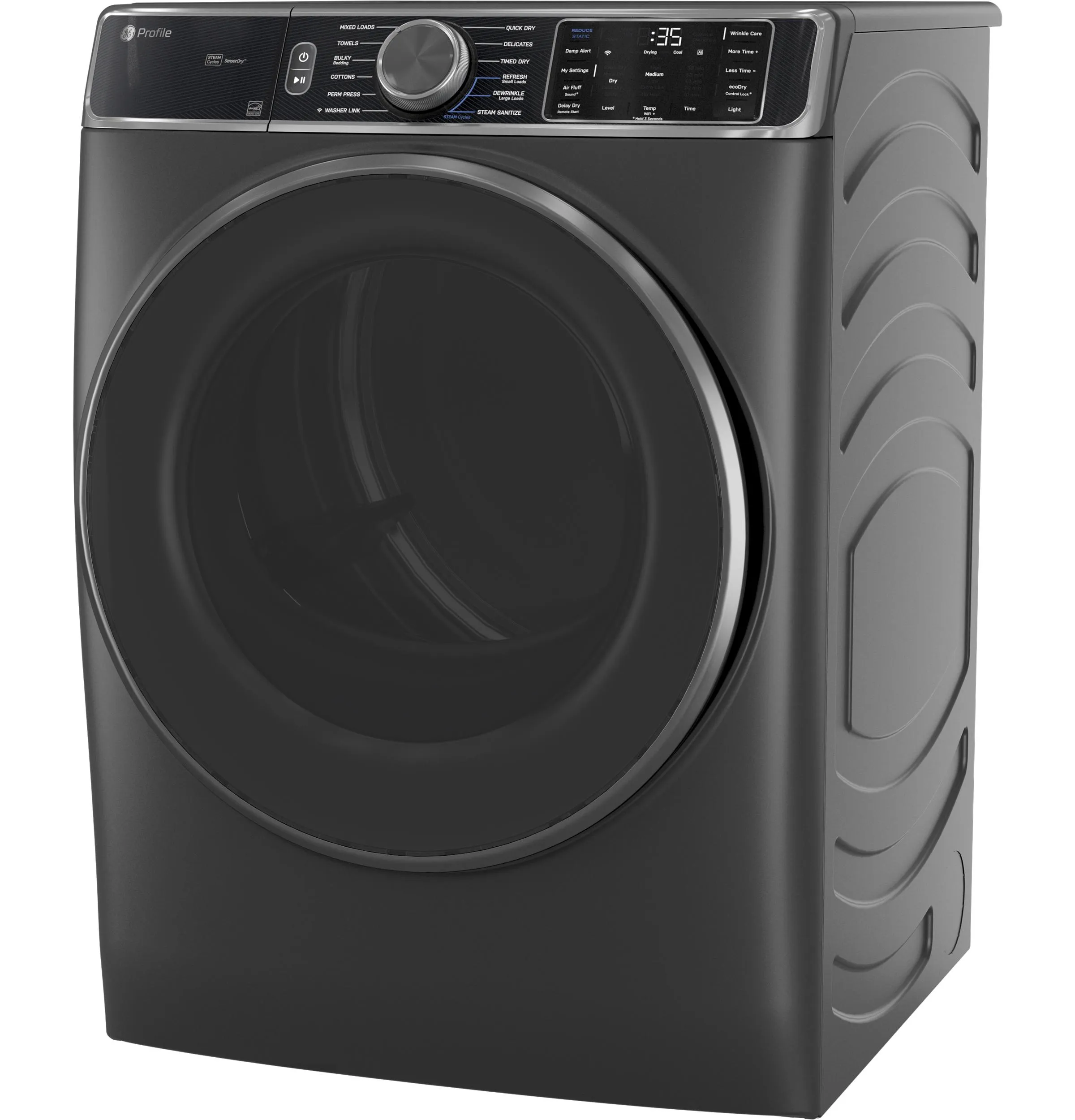 Ge Appliances PFD95GSPWDS Ge Profile&#8482; Energy Star 7.8 Cu. Ft. Capacity Smart Front Load Gas Dryer With Steam And Sanitize Cycle