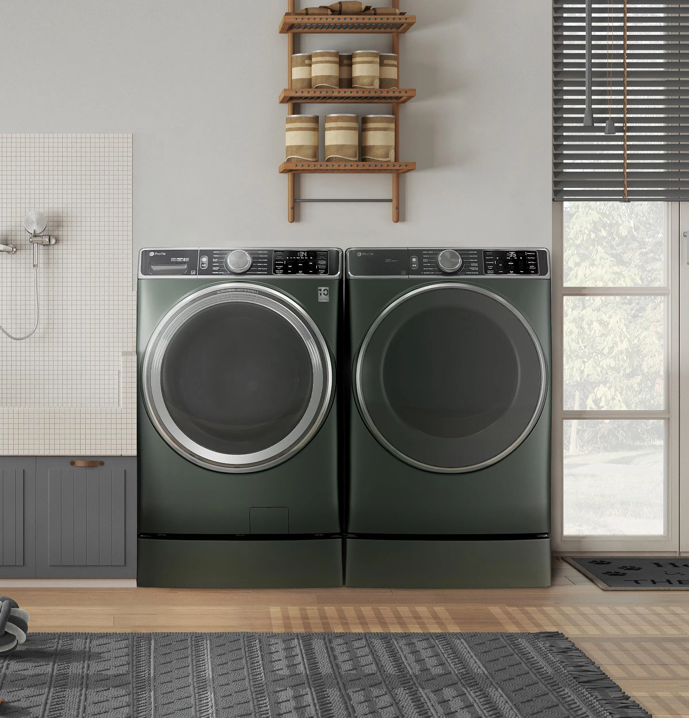 Ge Appliances PFD95GSPWGN Ge Profile&#8482; Energy Star 7.8 Cu. Ft. Capacity Smart Front Load Gas Dryer With Steam And Sanitize Cycle
